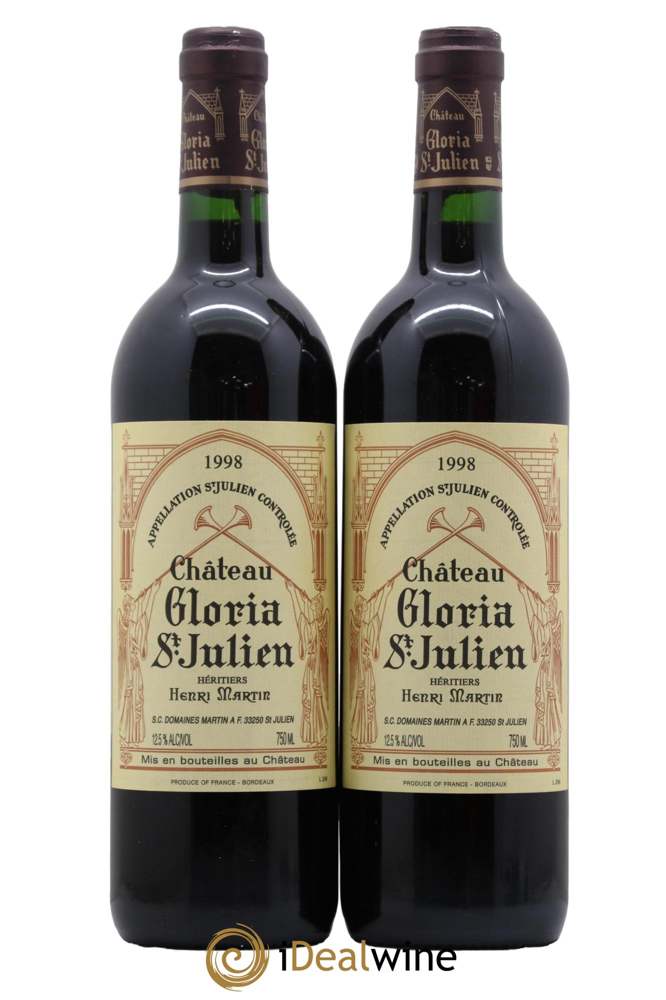 Château Gloria 1998 - Posten von 2 Flaschen - 0