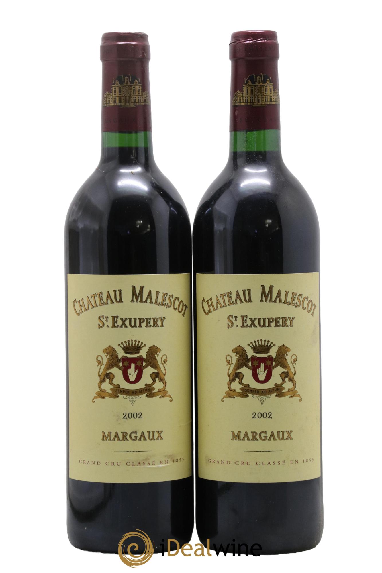 Château Malescot Saint-Exupéry 3ème Grand Cru Classé 2002 - Lotto di 2 bottiglie - 0