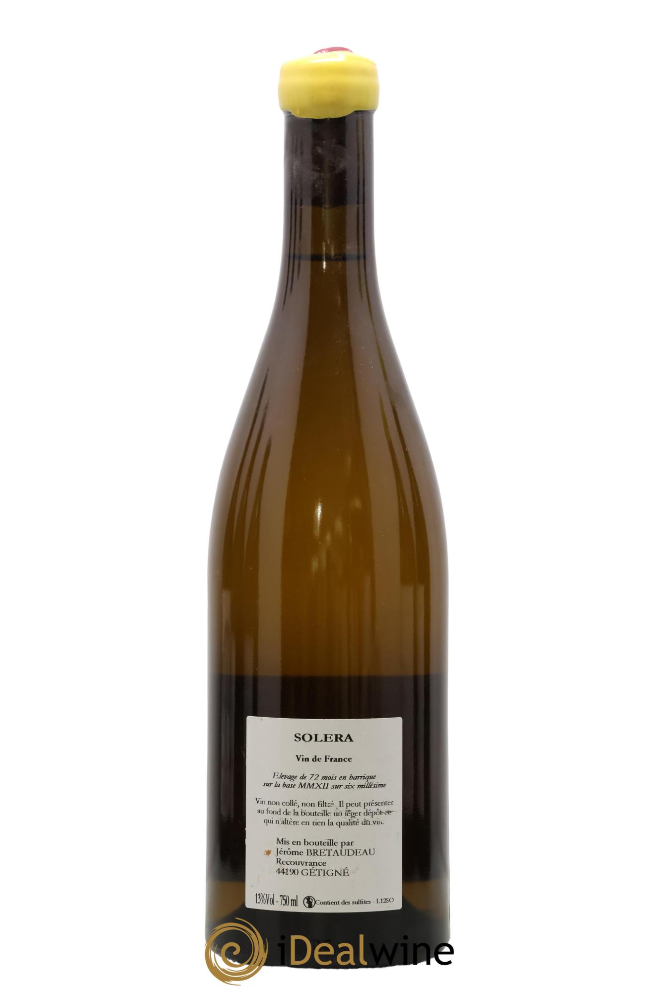Vin de France Solera Jérôme Bretaudeau - Bellevue (Domaine de) - Lot of 1 bottle - 1