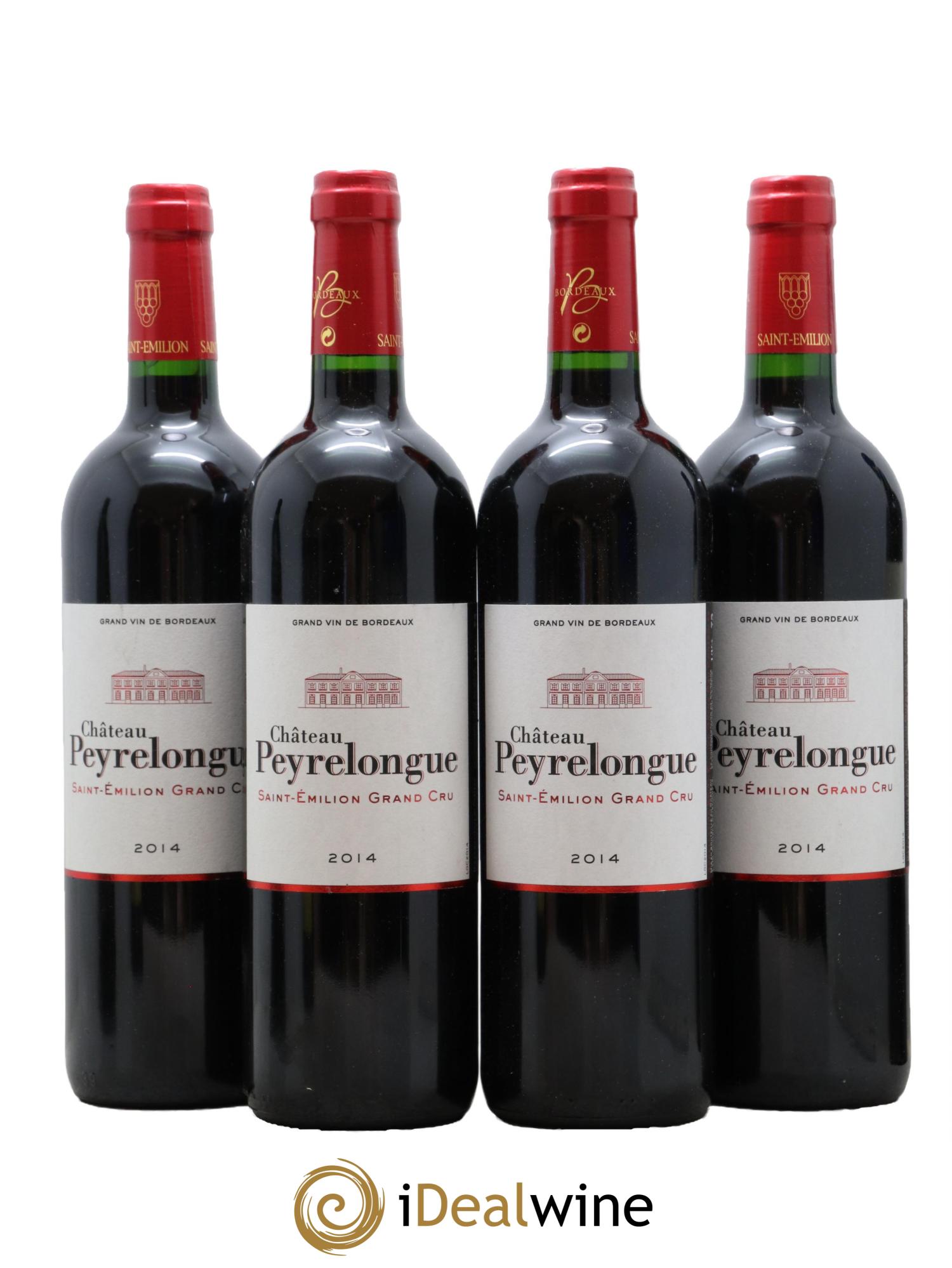 Saint-Émilion Grand Cru Château Peyrelongue 2014 - Lot de 4 bouteilles - 0