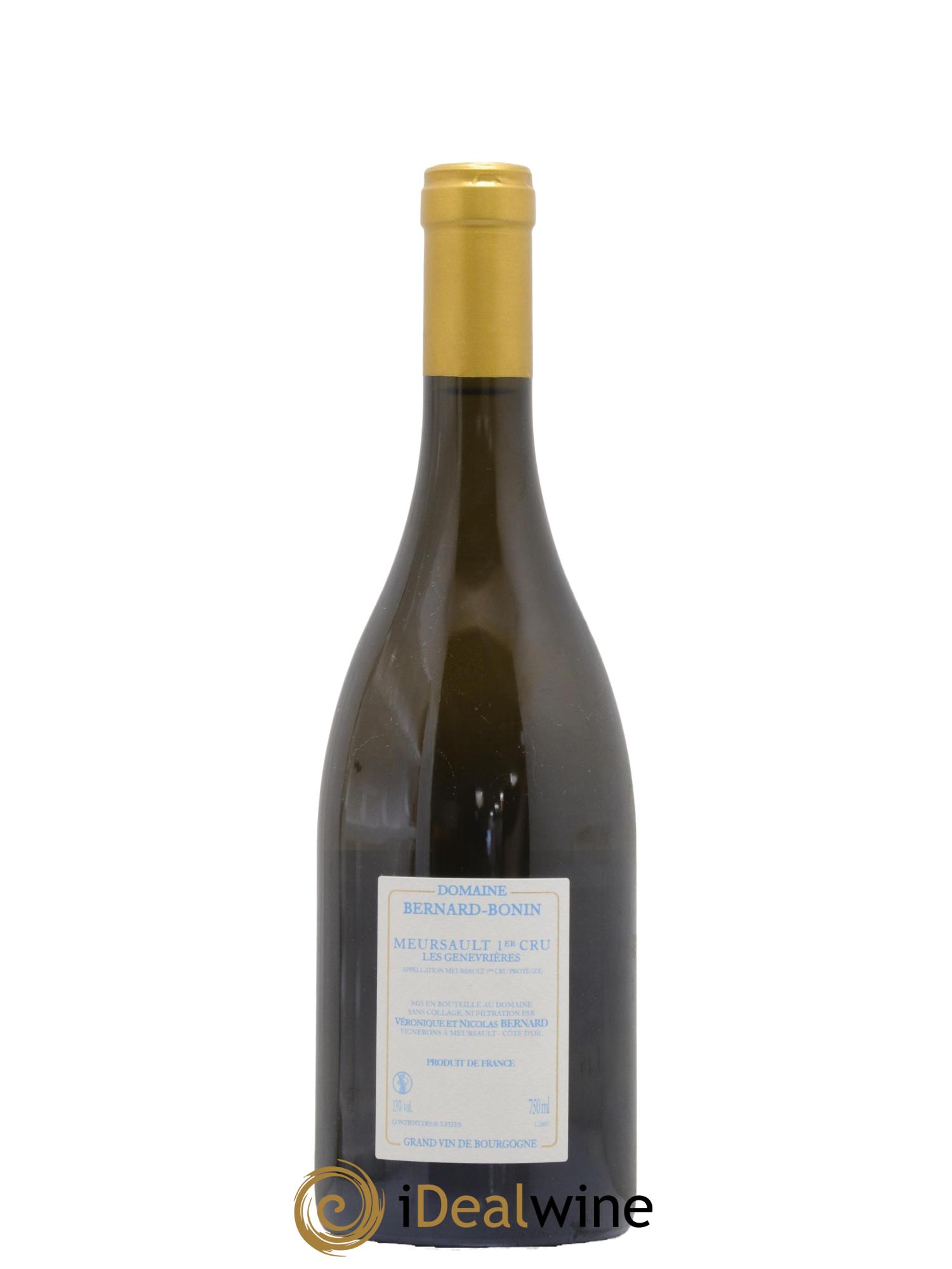 Meursault 1er Cru Les Genevrières Bernard Bonin  2018 - Lot de 1 bouteille - 1