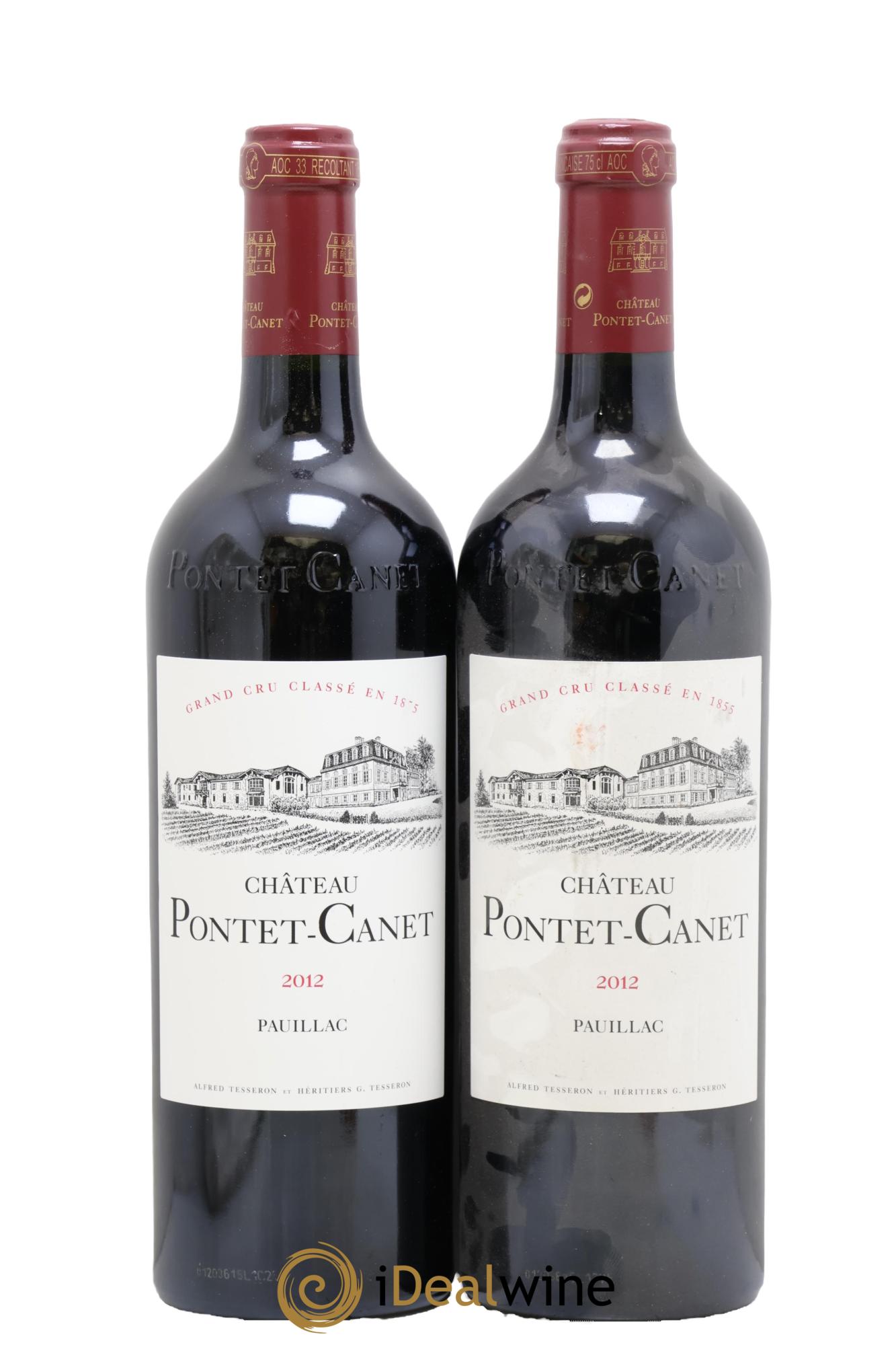 Château Pontet Canet 5ème Grand Cru Classé 2012 - Lot of 2 bottles - 0