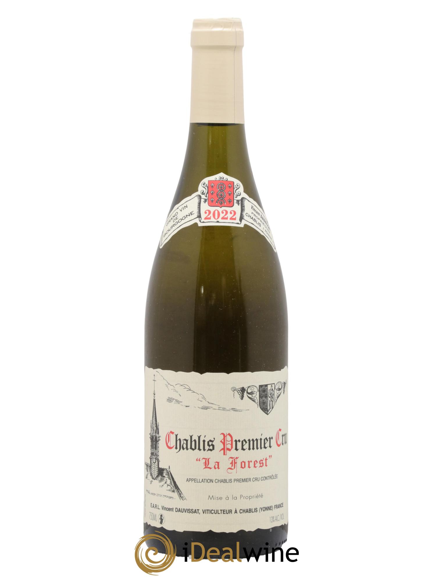 Chablis 1er Cru La Forest Vincent Dauvissat (Domaine) 2022 - Lot of 1 bottle - 0