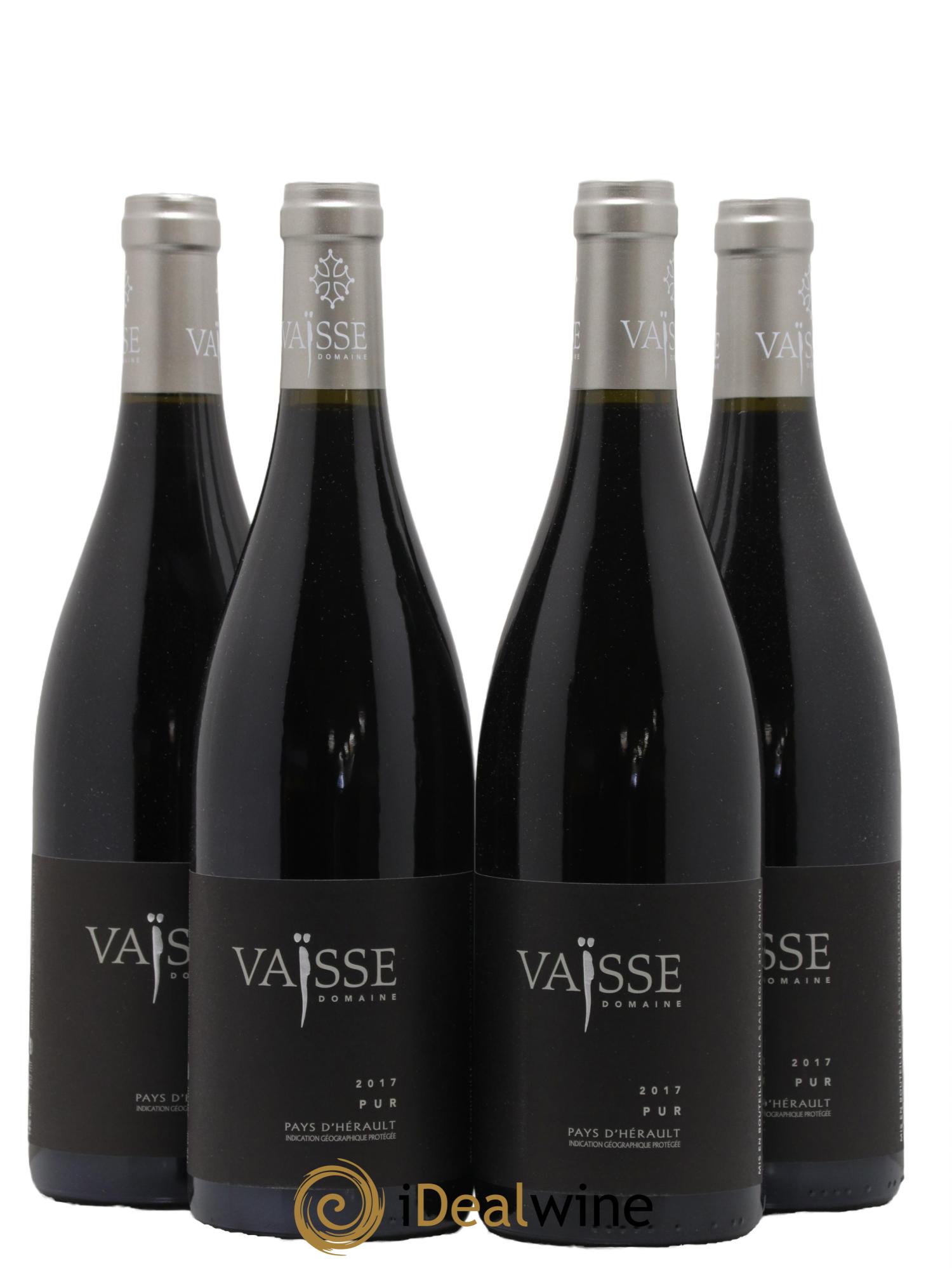 Pays d'Hérault Pur Vaisse (Domaine) 2017 - Posten von 4 Flaschen - 0