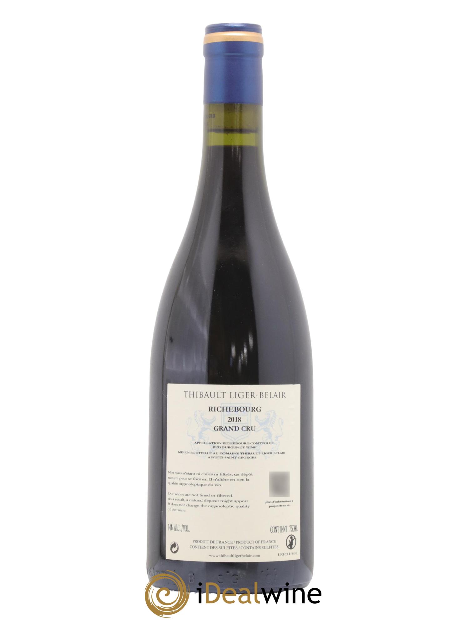 Richebourg Grand Cru Thibault Liger-Belair 2018 - Lot de 1 bouteille - 1