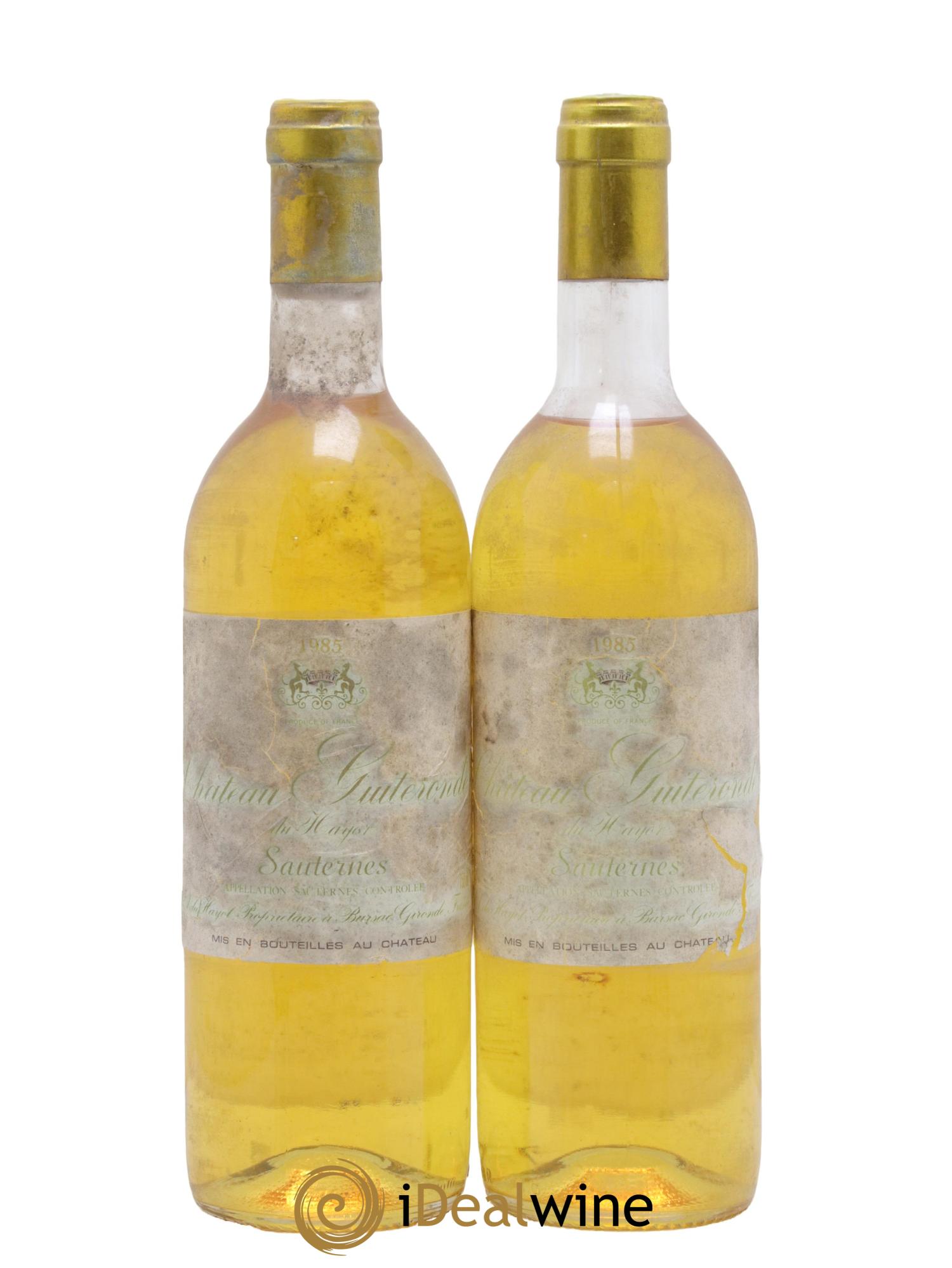Sauternes Château Guiteronde du Hayot 1985 - Lotto di 2 bottiglie - 0