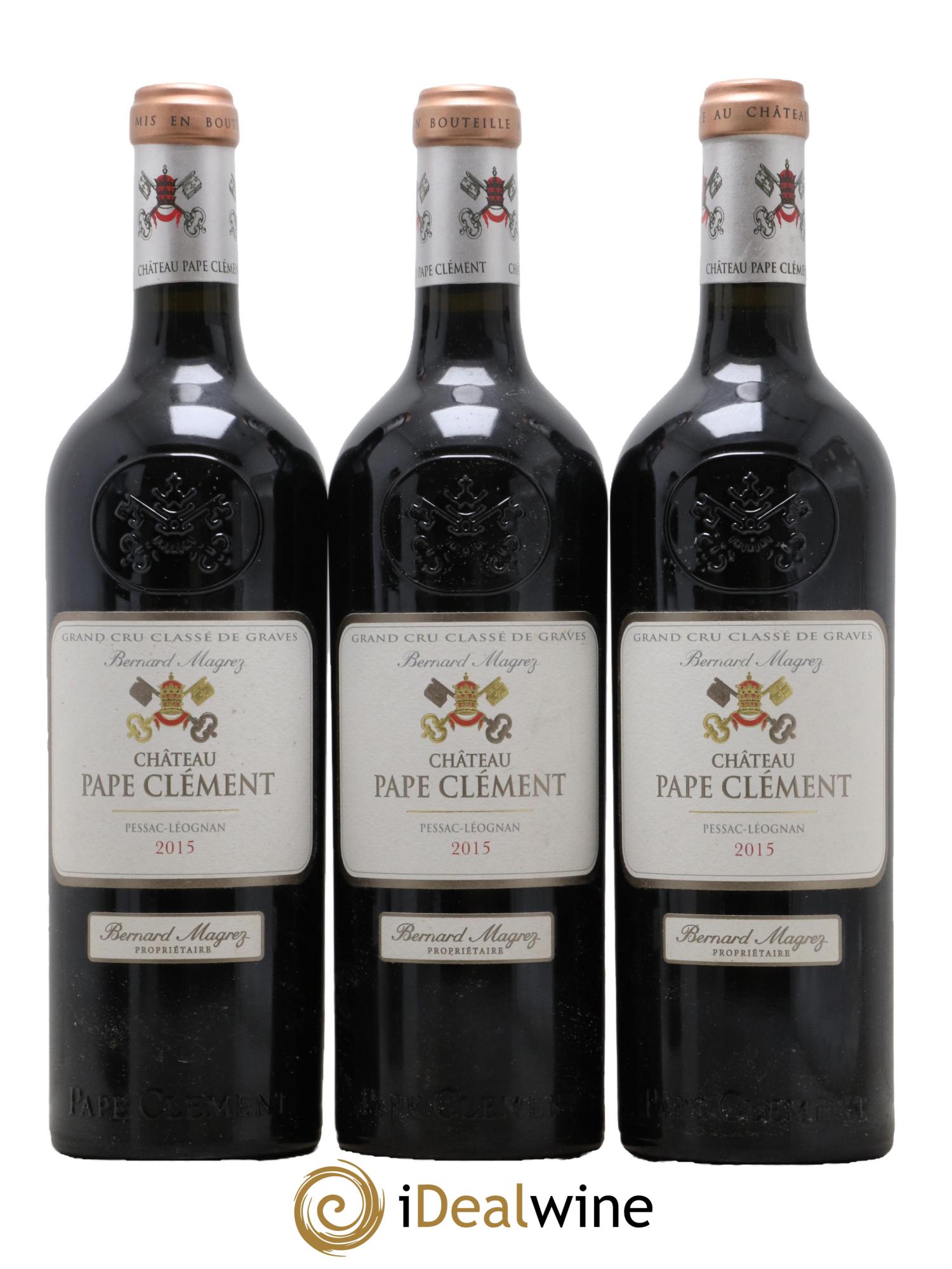Château Pape Clément Cru Classé de Graves 2015 - Lot de 3 bouteilles - 0