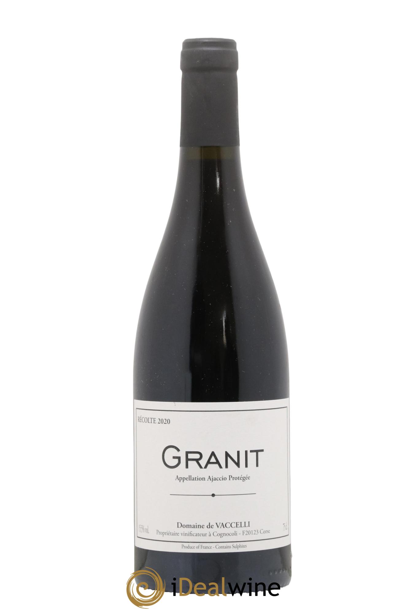 Ajaccio Granit Vaccelli 2020 - Lot de 1 bouteille - 0
