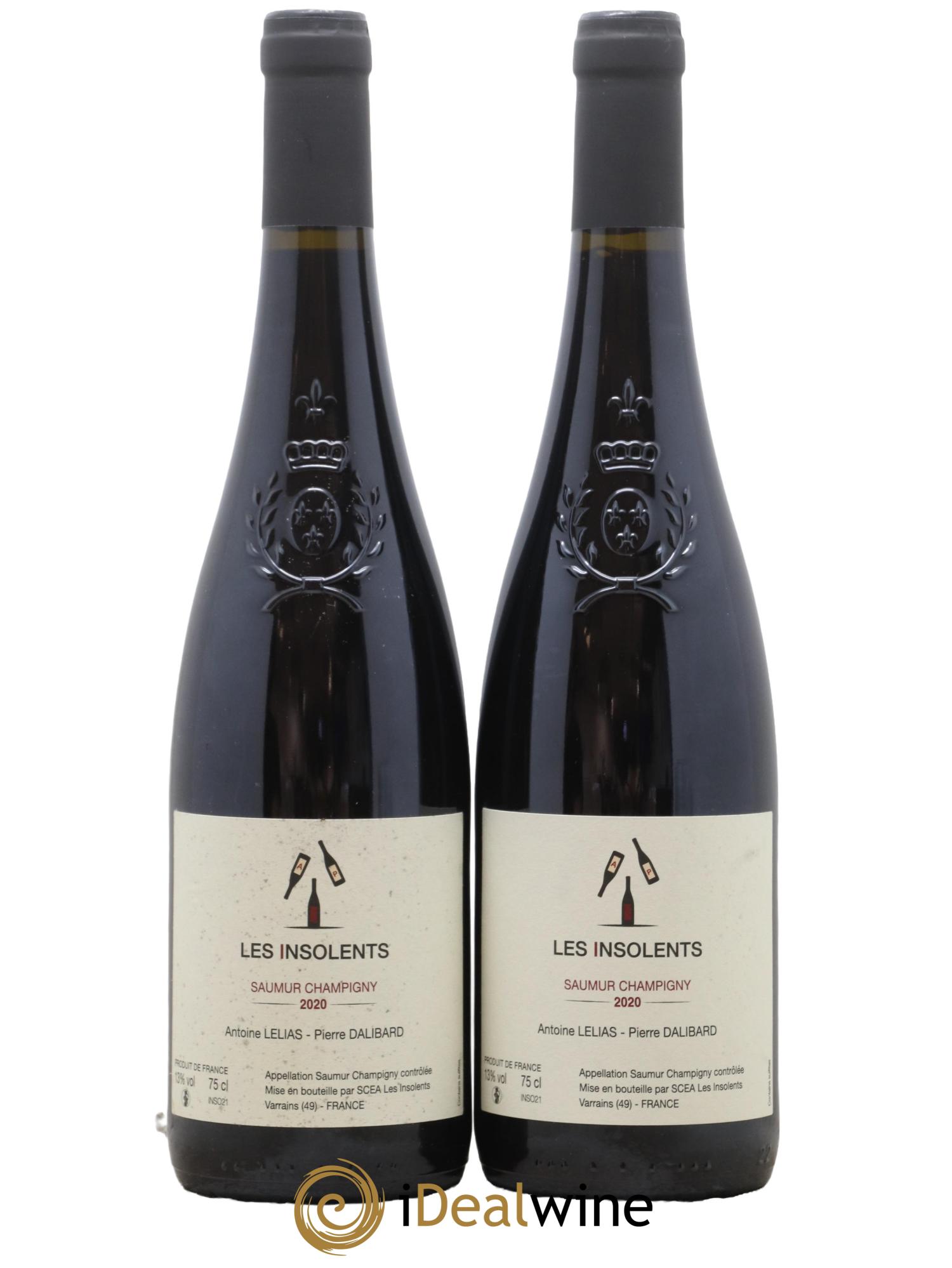 Saumur-Champigny Domaine Les Insolents 2020 - Lot de 2 bouteilles - 0