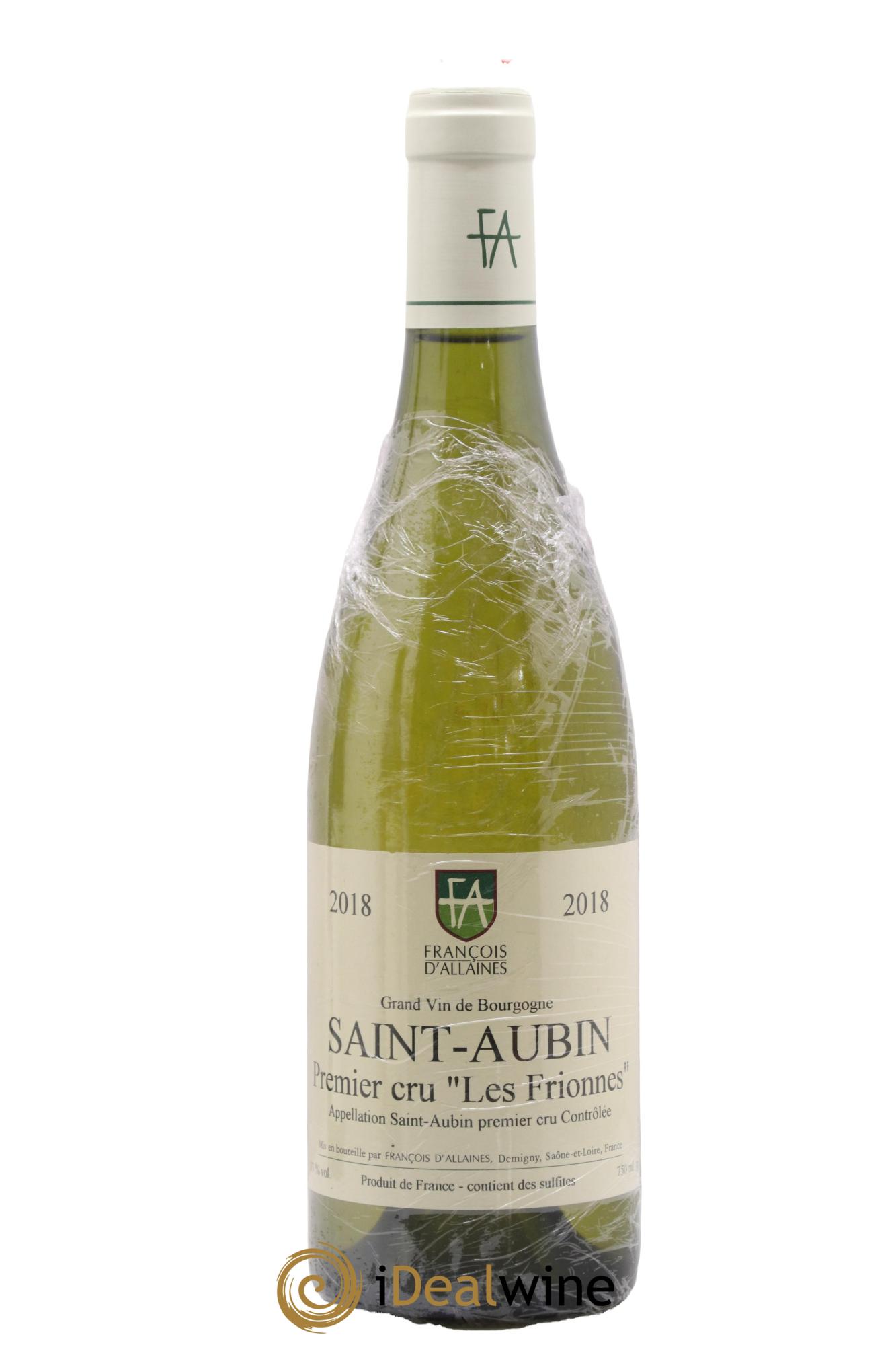 Saint-Aubin 1er Cru Les Frionnes François d'Allaines 2018 - Lot of 1 bottle - 0