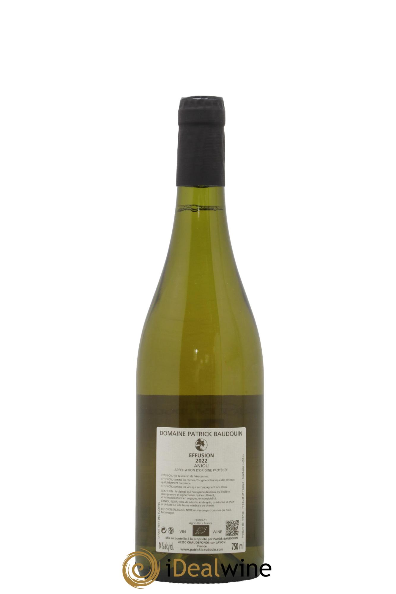 Anjou Effusion Patrick Baudouin 2022 - Posten von 1 Flasche - 1