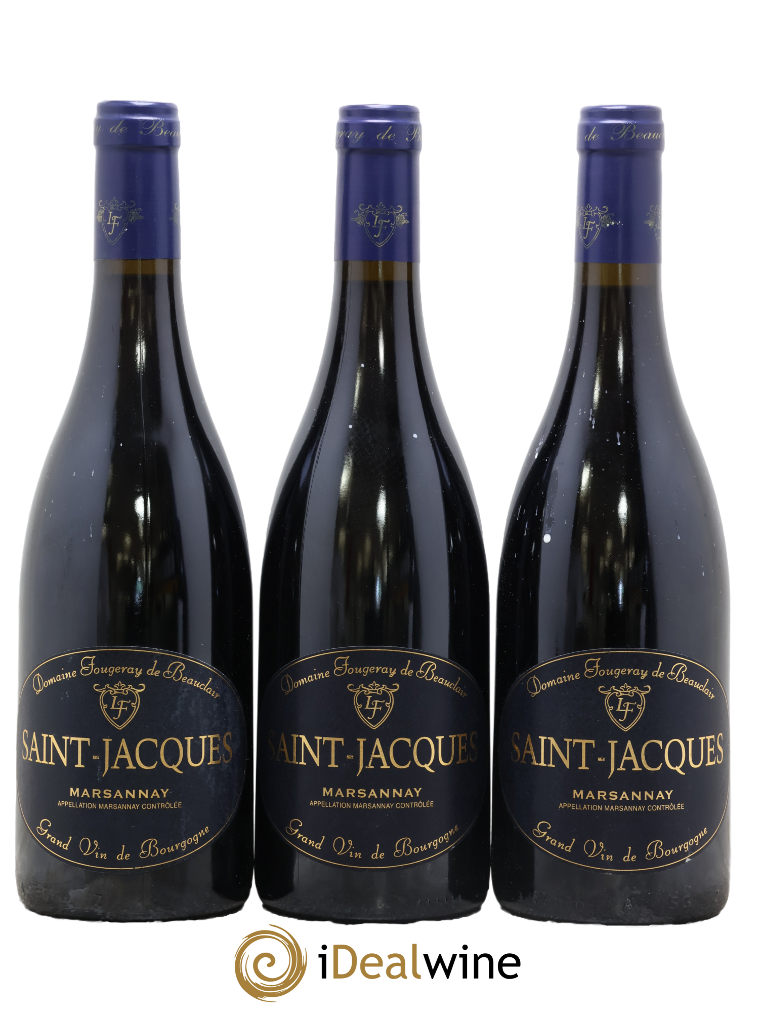 Marsannay Les Saint-Jacques Fougeray de Beauclair 2011 - Lot de 3 bouteilles - 0