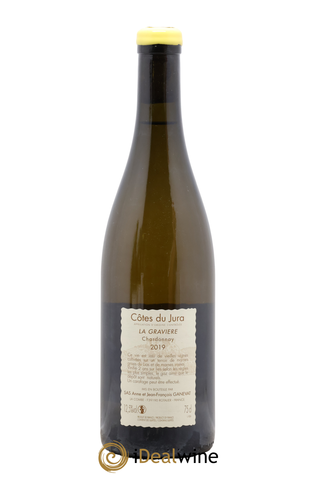 Côtes du Jura La Gravière Anne et Jean François Ganevat 2019 - Lot de 1 bouteille - 1