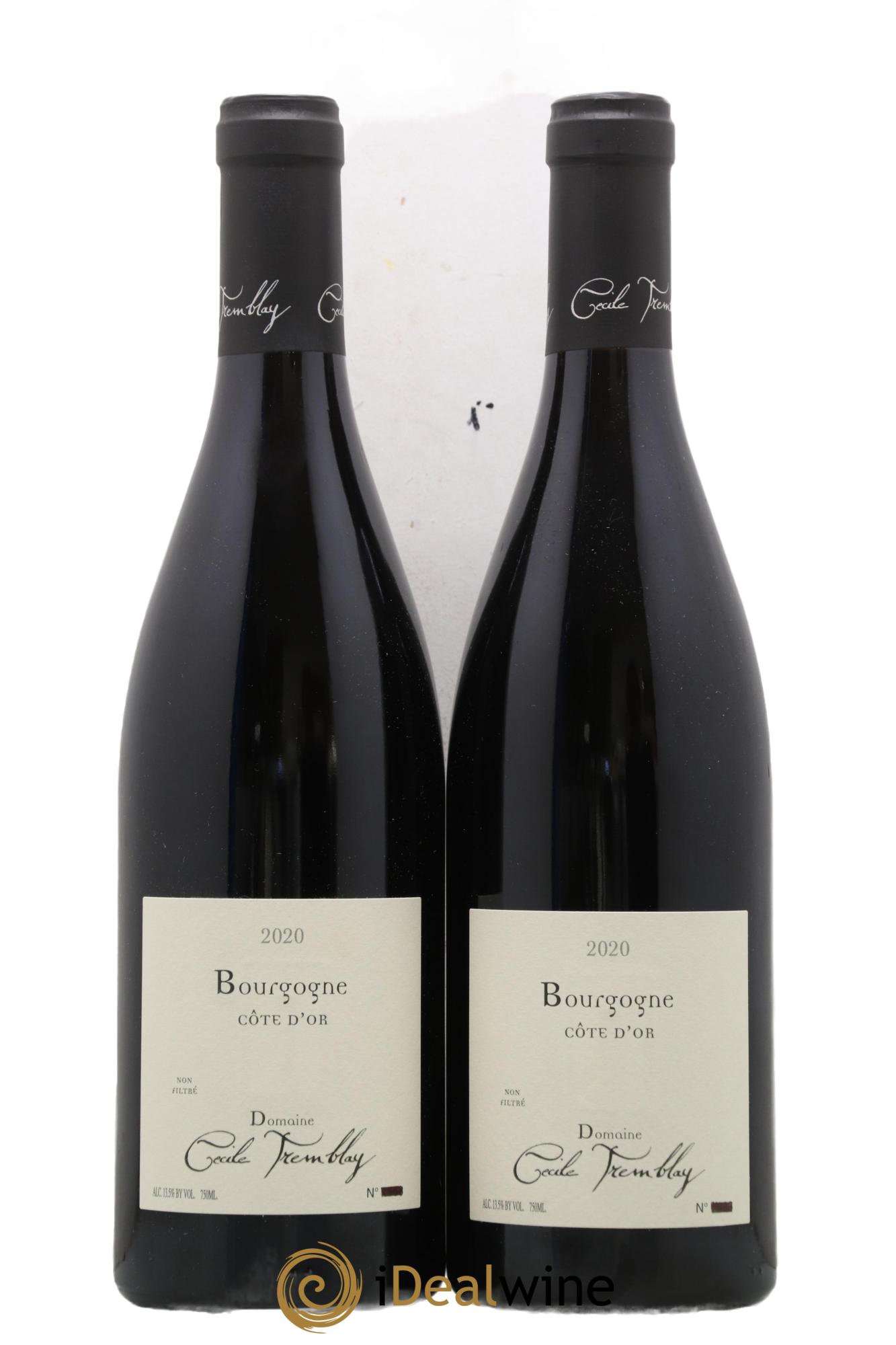 Bourgogne Côte-d'Or Cécile Tremblay 2020 - Lot de 2 bouteilles - 0
