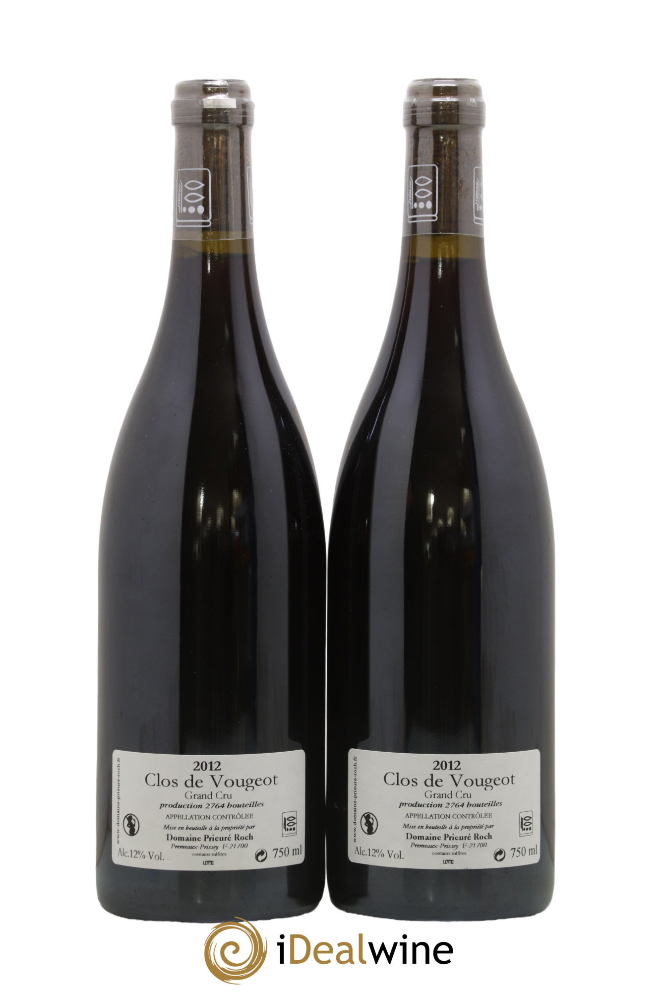 Clos de Vougeot Grand Cru Prieuré Roch  2012 - Lotto di 2 bottiglie - 1