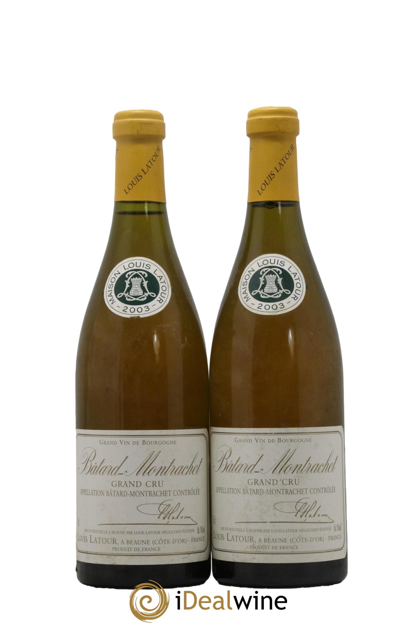 Bâtard-Montrachet Grand Cru Louis Latour  2003 - Posten von 2 Flaschen - 0