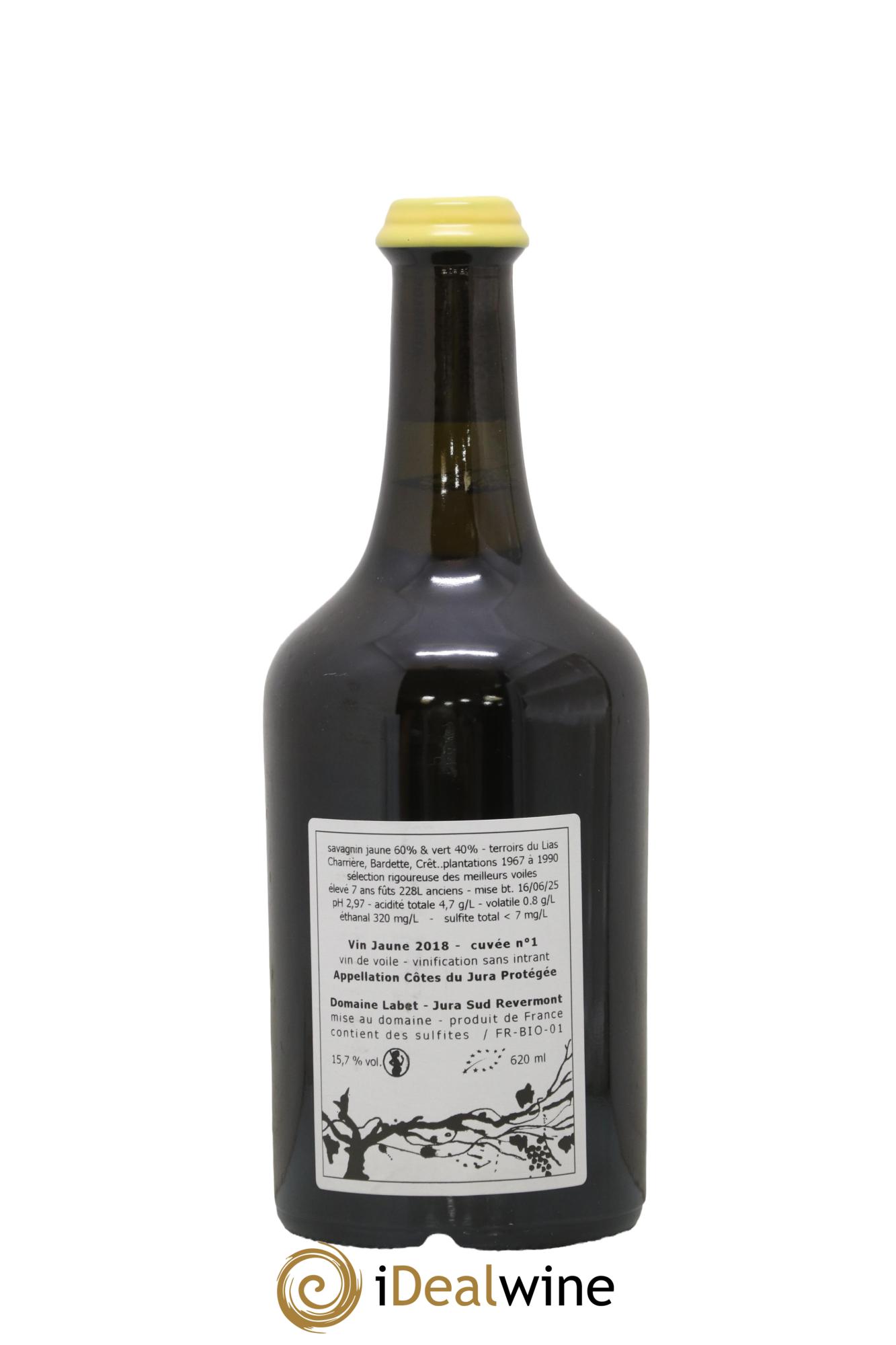 Côtes du Jura Vin Jaune Romain - Julien  - Charline Labet 2018 - Lot of 1 Clavelin - 1