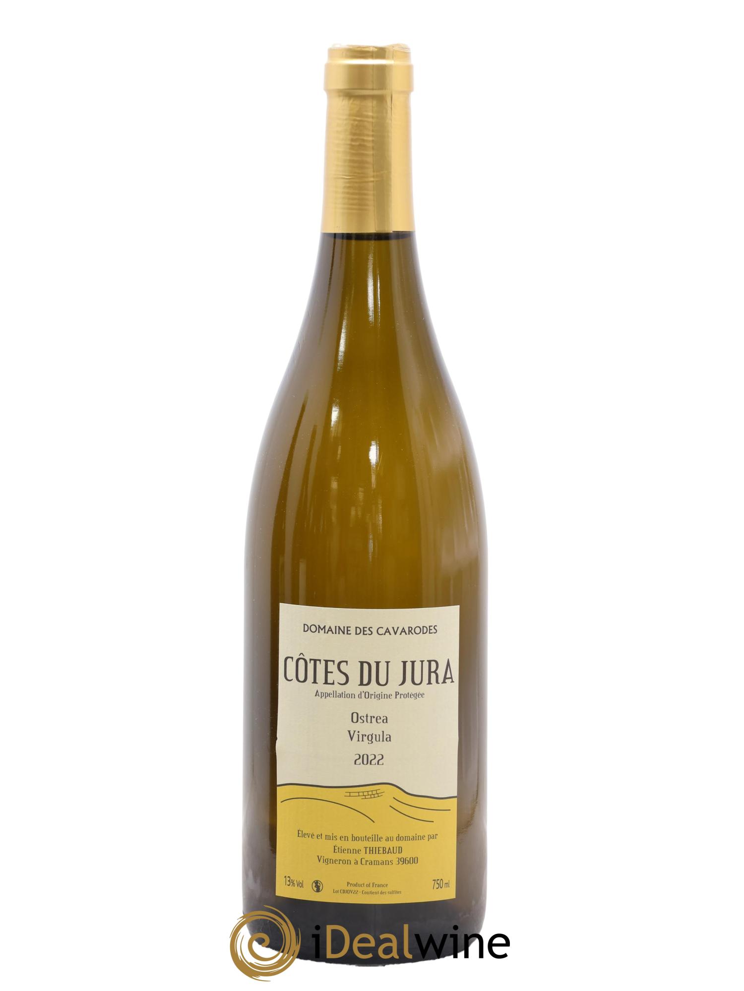 Côtes du Jura Ostrea Virgula Cavarodes (Domaine des) - Etienne Thiébaud 2022 - Lot de 1 bouteille - 0