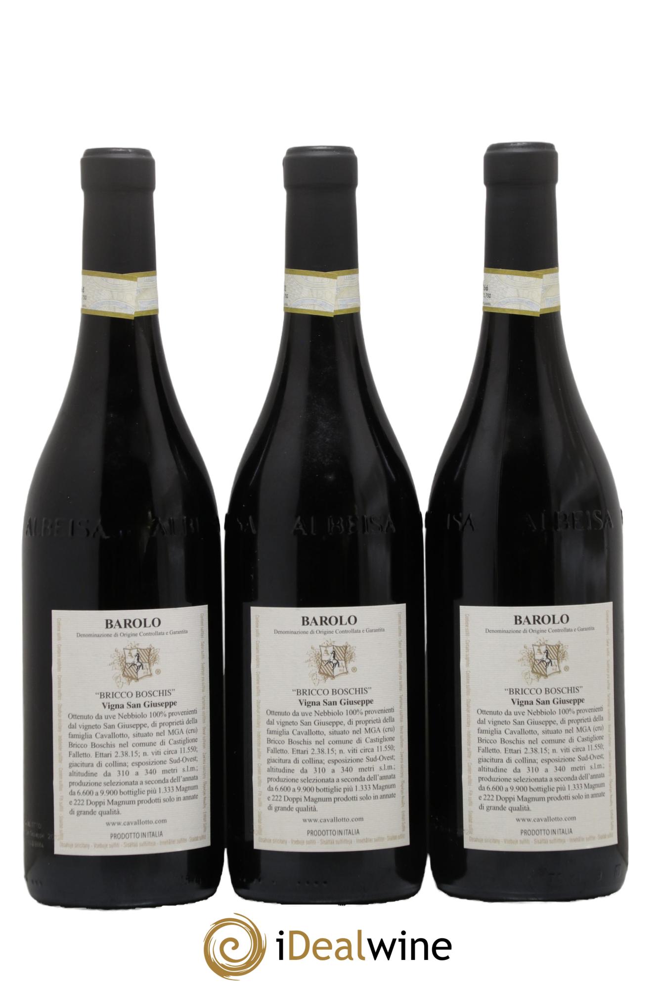 Barolo DOCG Riserva Bricco Boschis Vigna San Giuseppe Cavallotto 2012 - Lotto di 3 bottiglie - 1