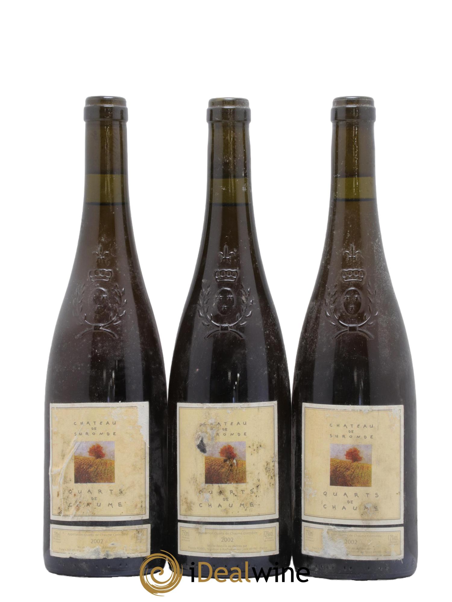 Quarts de Chaume Château de Suronde 2002 - Lotto di 3 bottiglie - 0