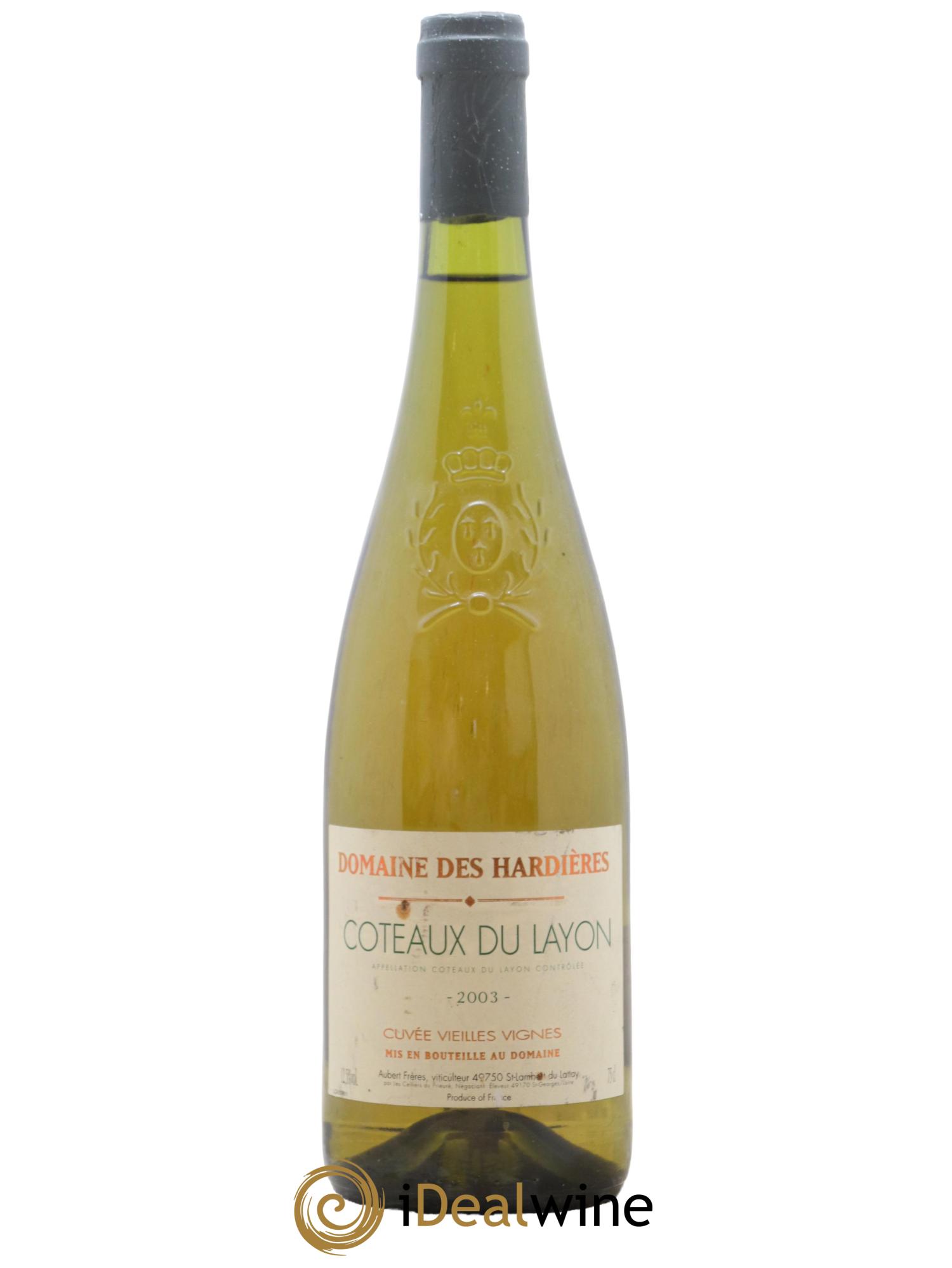 Coteaux du Layon Cuvee Vieilles Vignes Domaine des Hardieres 2003 - Lotto di 1 bottiglia - 0