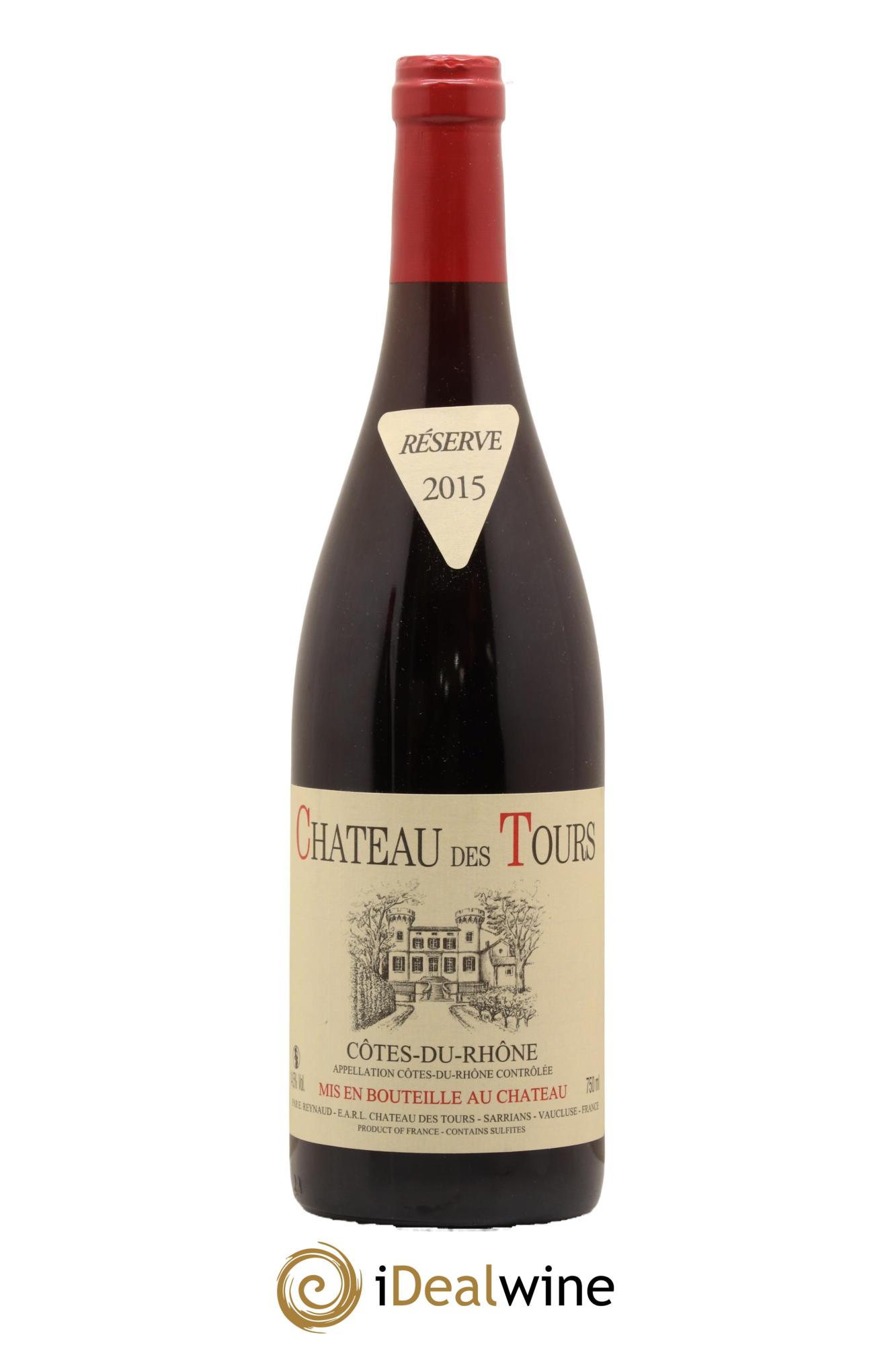 Côtes-du-Rhône Château des Tours Emmanuel Reynaud 2015 - Lot de 1 bouteille - 0