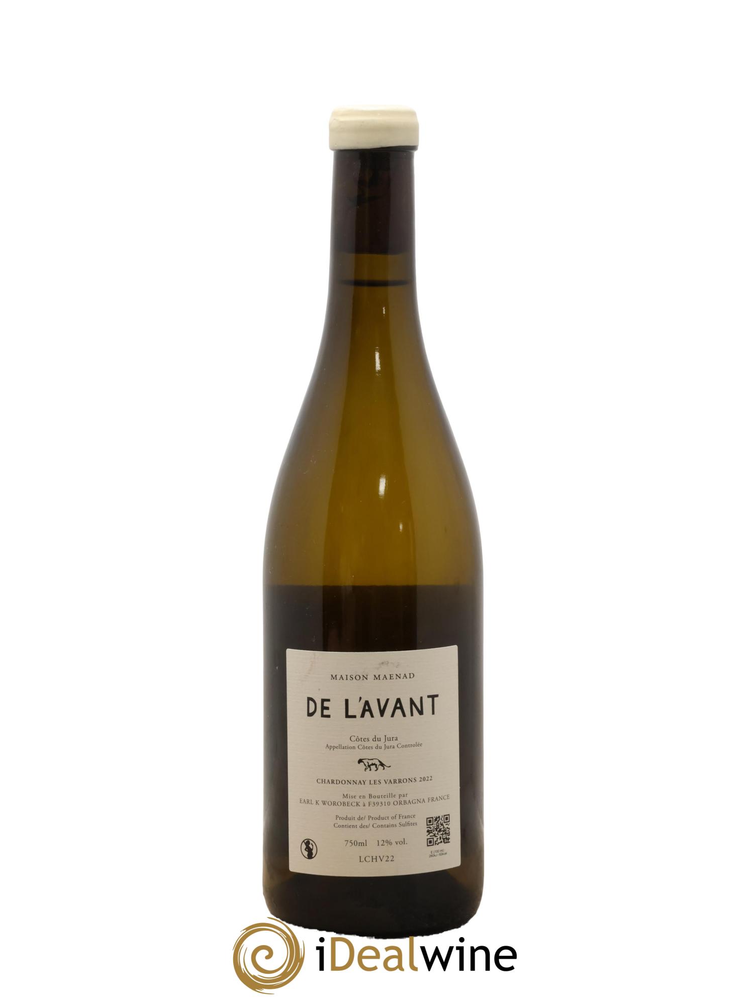 Côtes du Jura De l'Avant Les Varrons Katie Worobeck Maison Maenad 2022 - Lot de 1 bouteille - 1