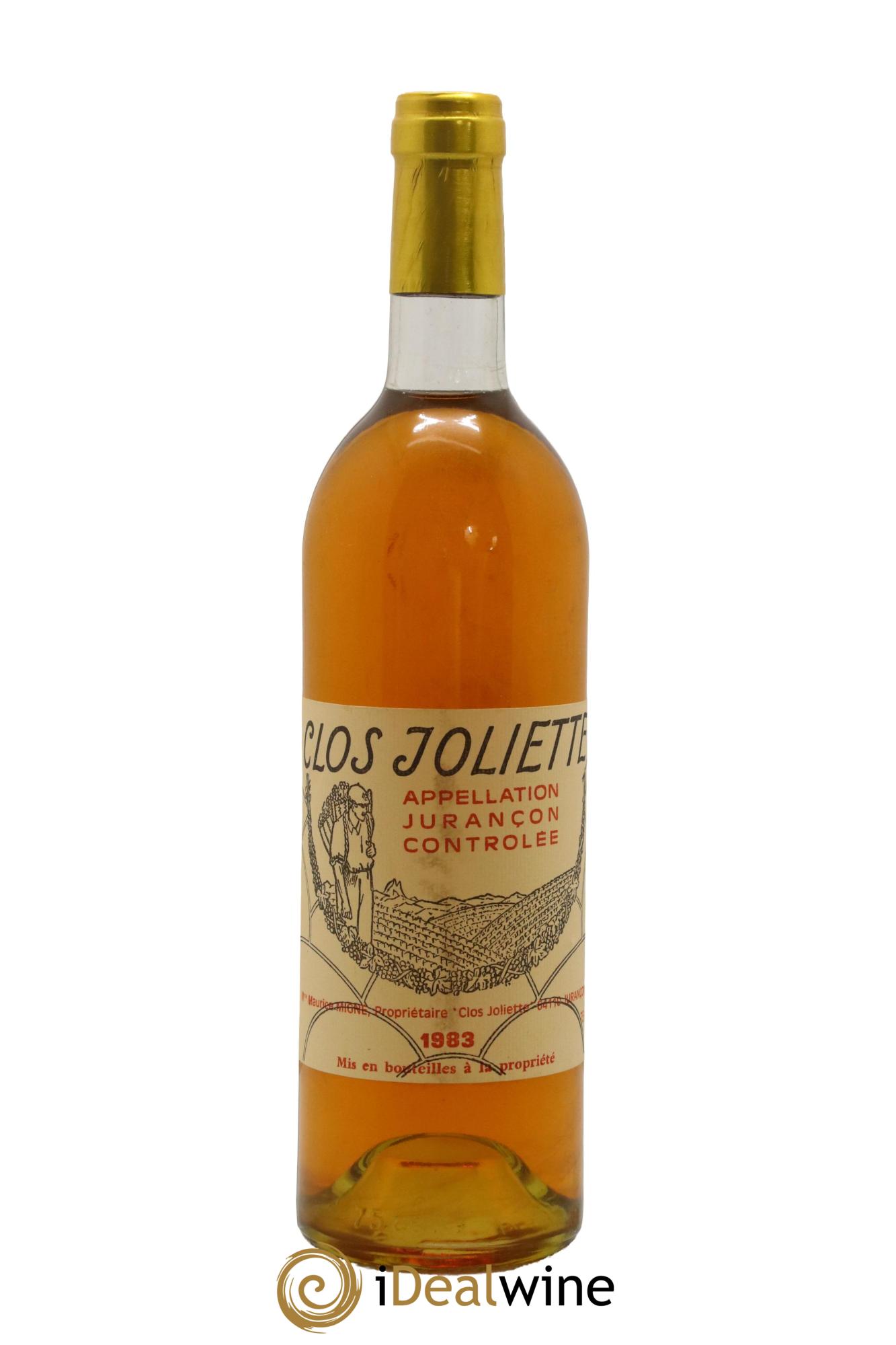 Jurançon Clos Joliette 1983 - Posten von 1 Flasche - 0