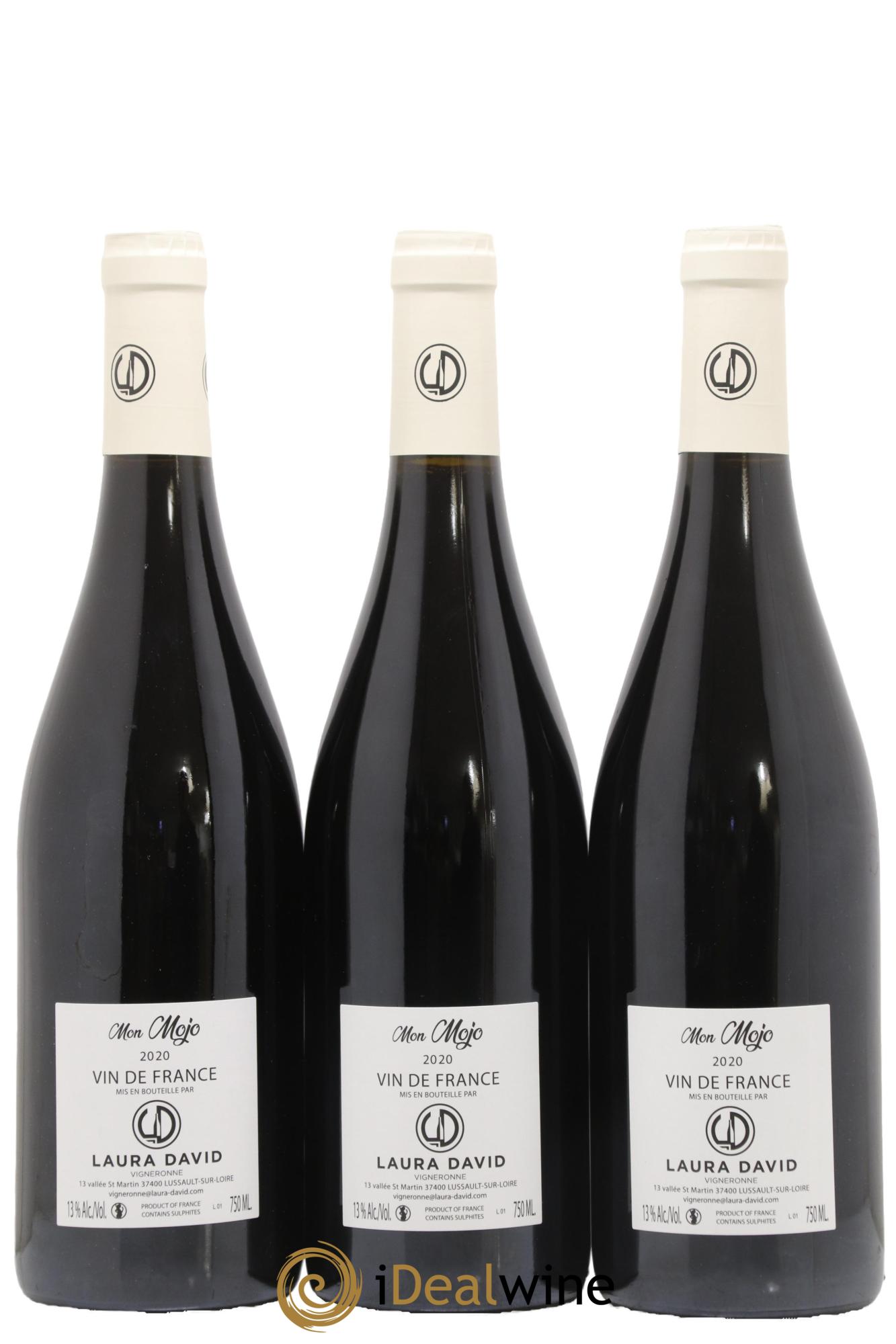 Vin de France Mon Mojo Laura David 2020 - Lot of 3 bottles - 1