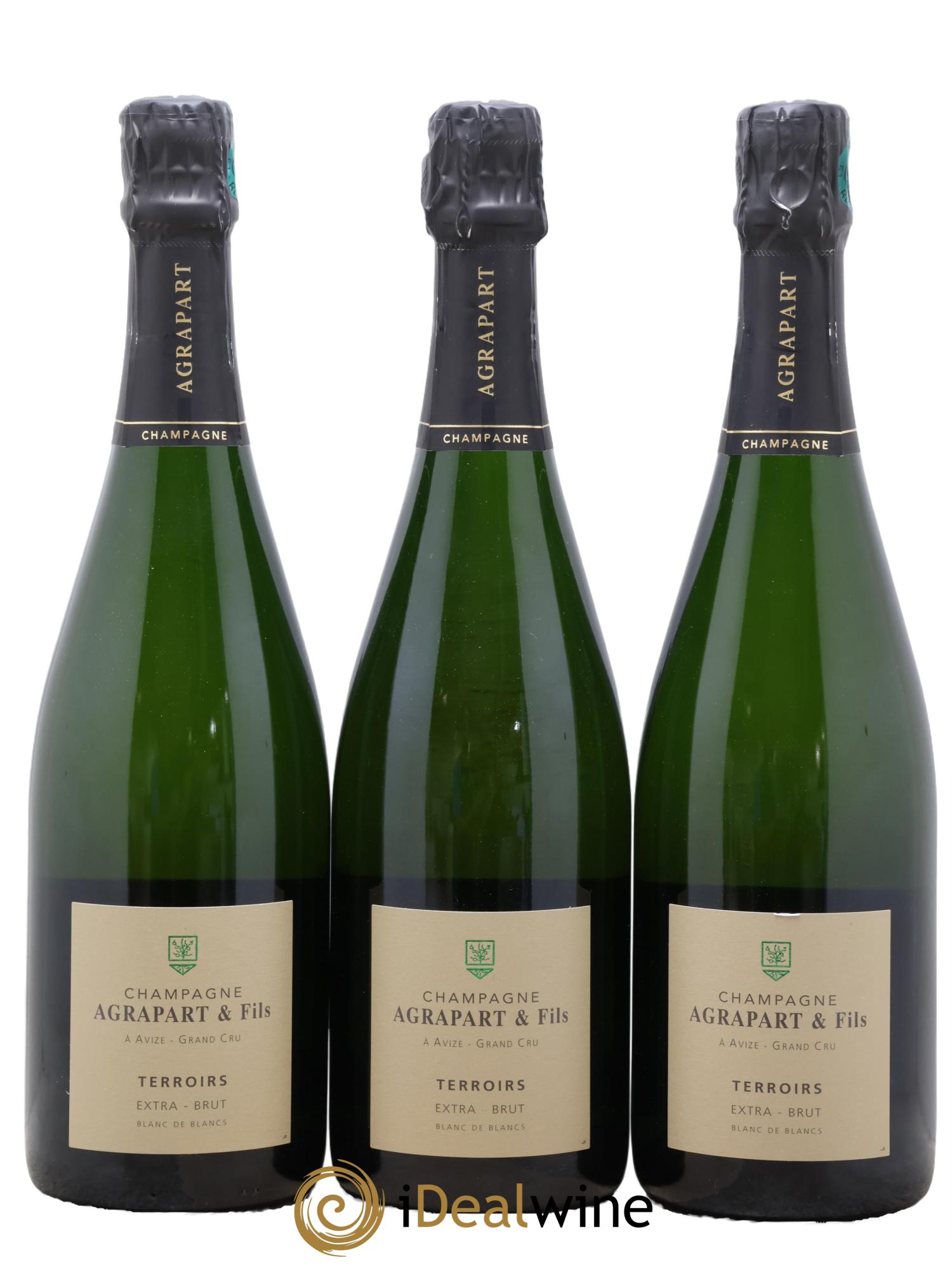 Terroirs Blanc de Blancs Extra-Brut Agrapart & Fils - Lot of 3 bottles - 0