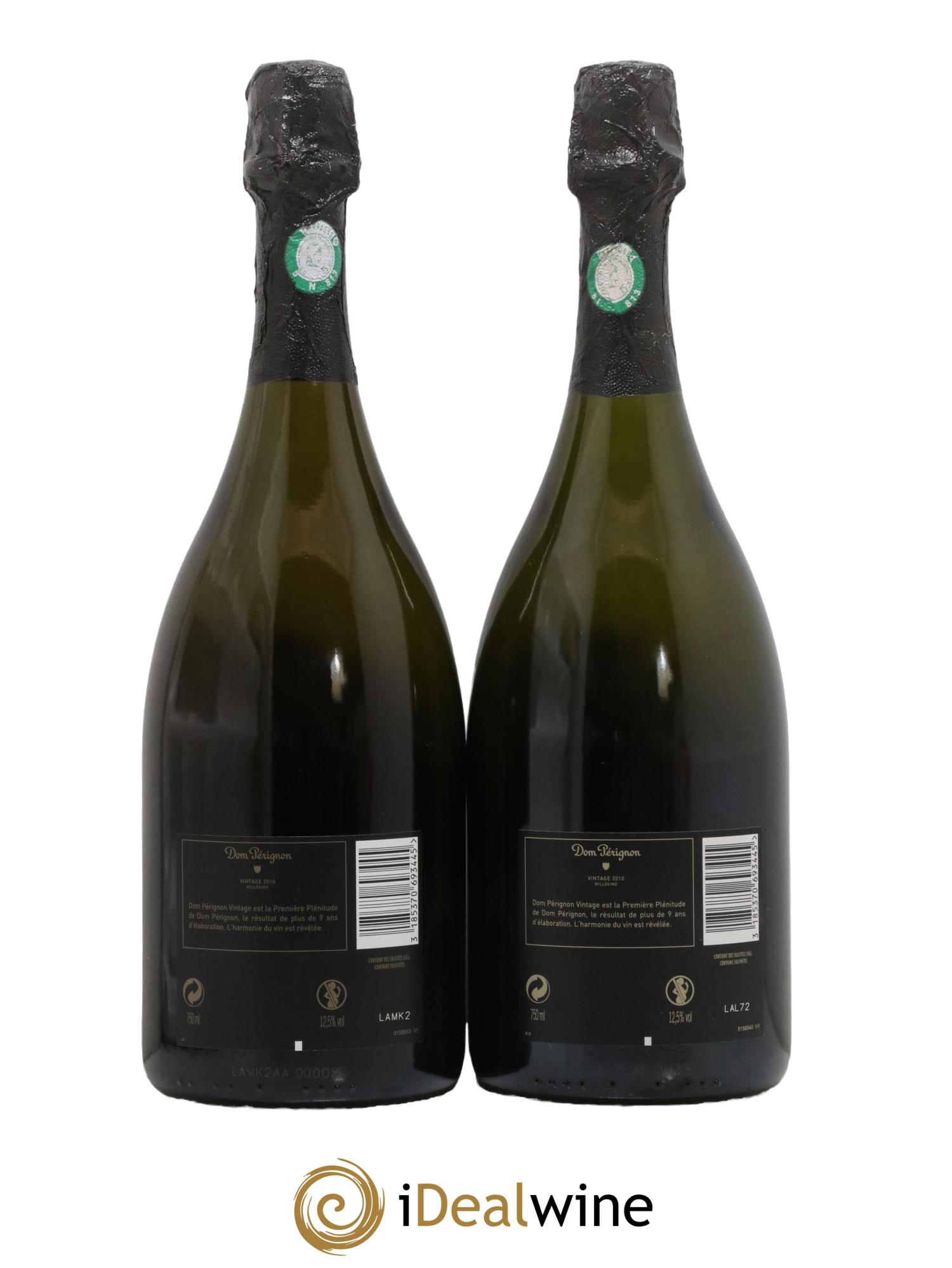 Brut Dom Pérignon 2010 - Lot de 2 bouteilles - 1