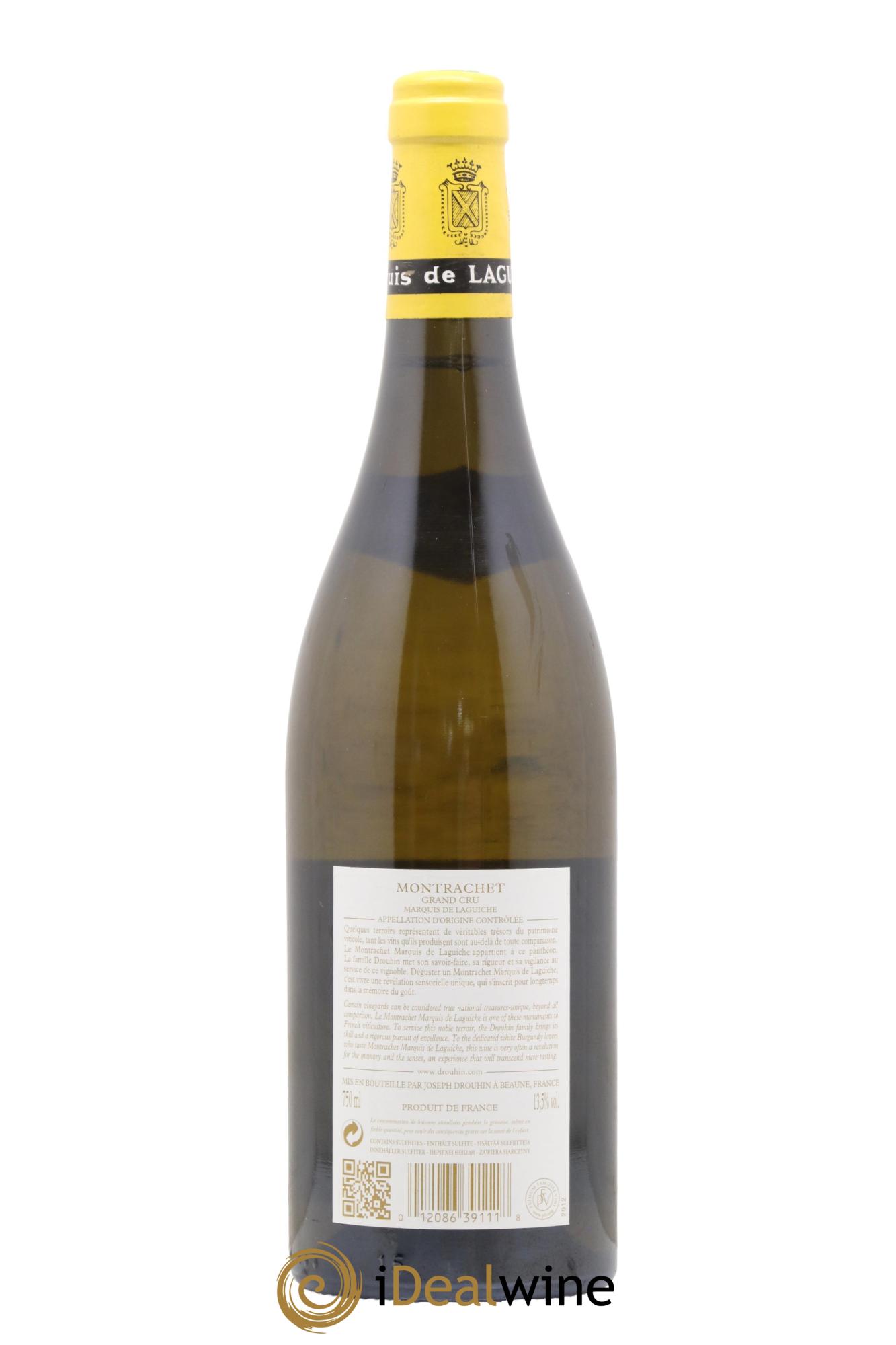 Montrachet Grand Cru Marquis de Laguiche Joseph Drouhin 2014 - Lot de 1 bouteille - 1