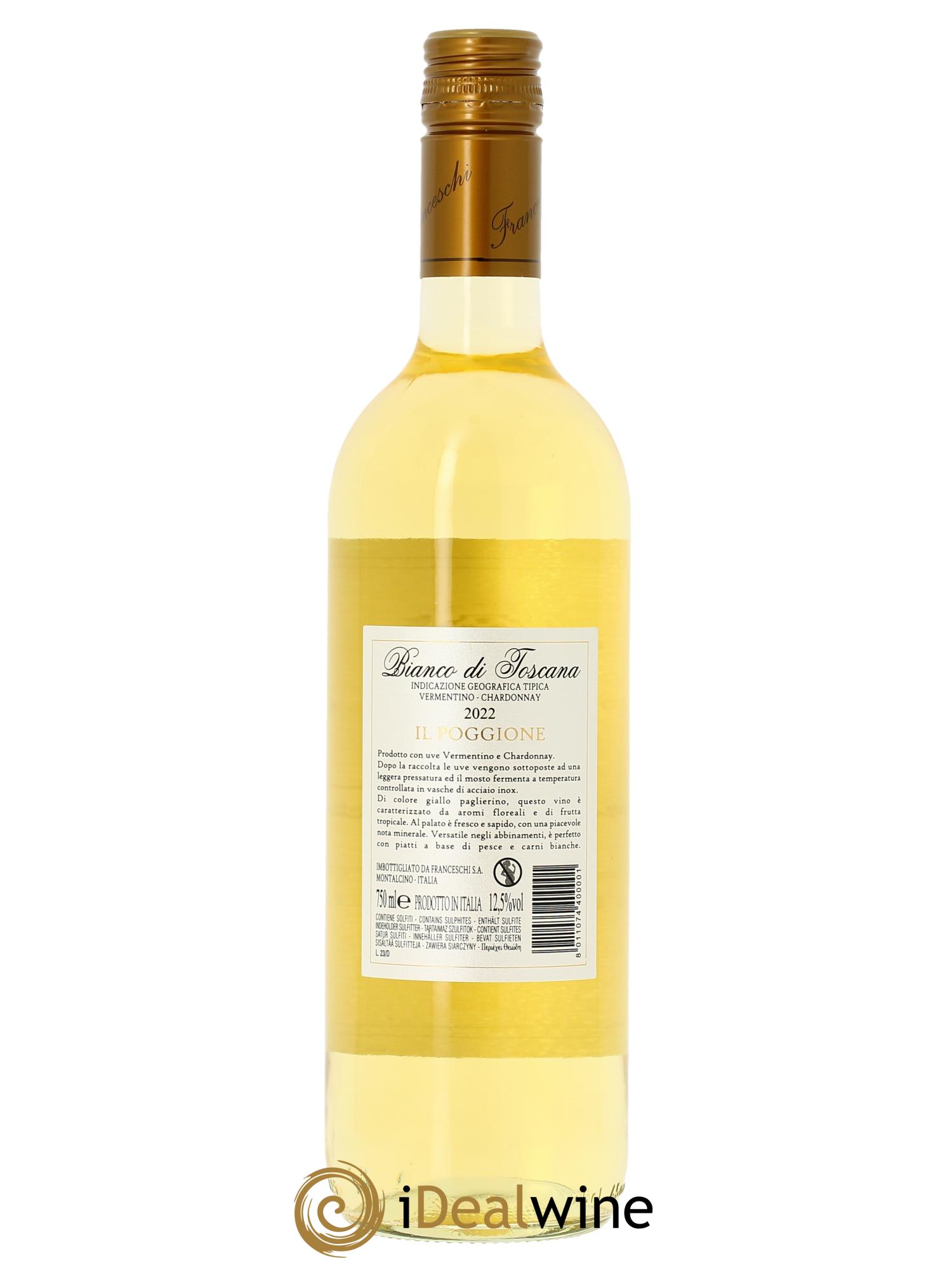 Toscana IGT Il Poggione Bianco di Toscana Lavinio Franceschi 2022 - Lot of 1 bottle - 1