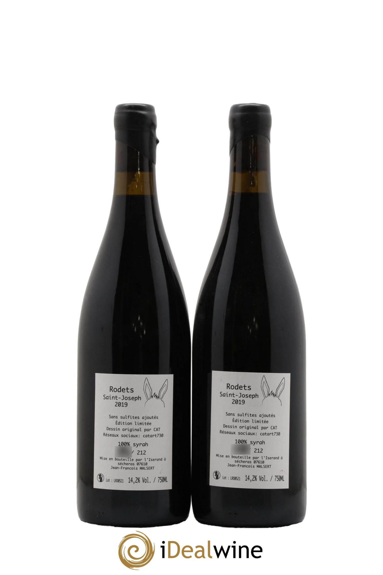 Saint-Joseph Rodets Jf Malsert 2019 - Lot de 2 bouteilles - 1
