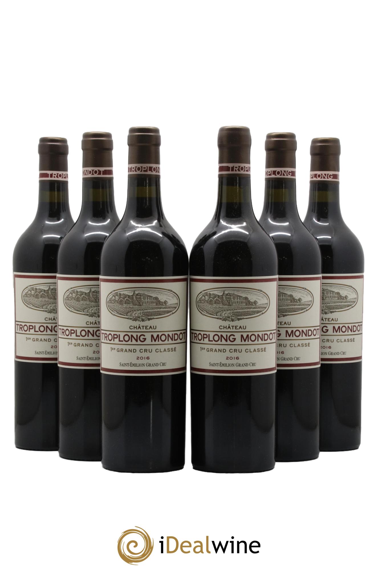 Château Troplong Mondot 1er Grand Cru Classé B 2016 - Lot de 6 bouteilles - 0