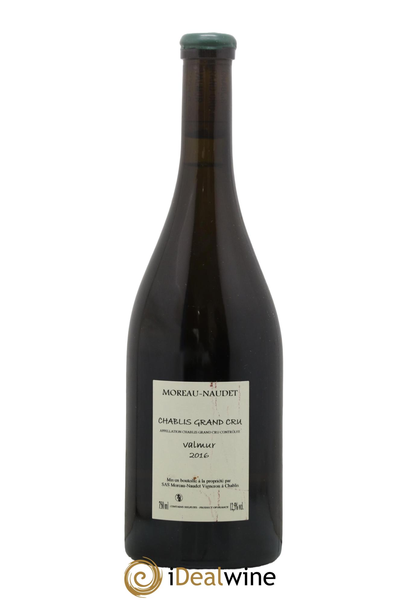 Chablis Grand Cru Valmur Moreau-Naudet 2016 - Lot de 1 bouteille - 1