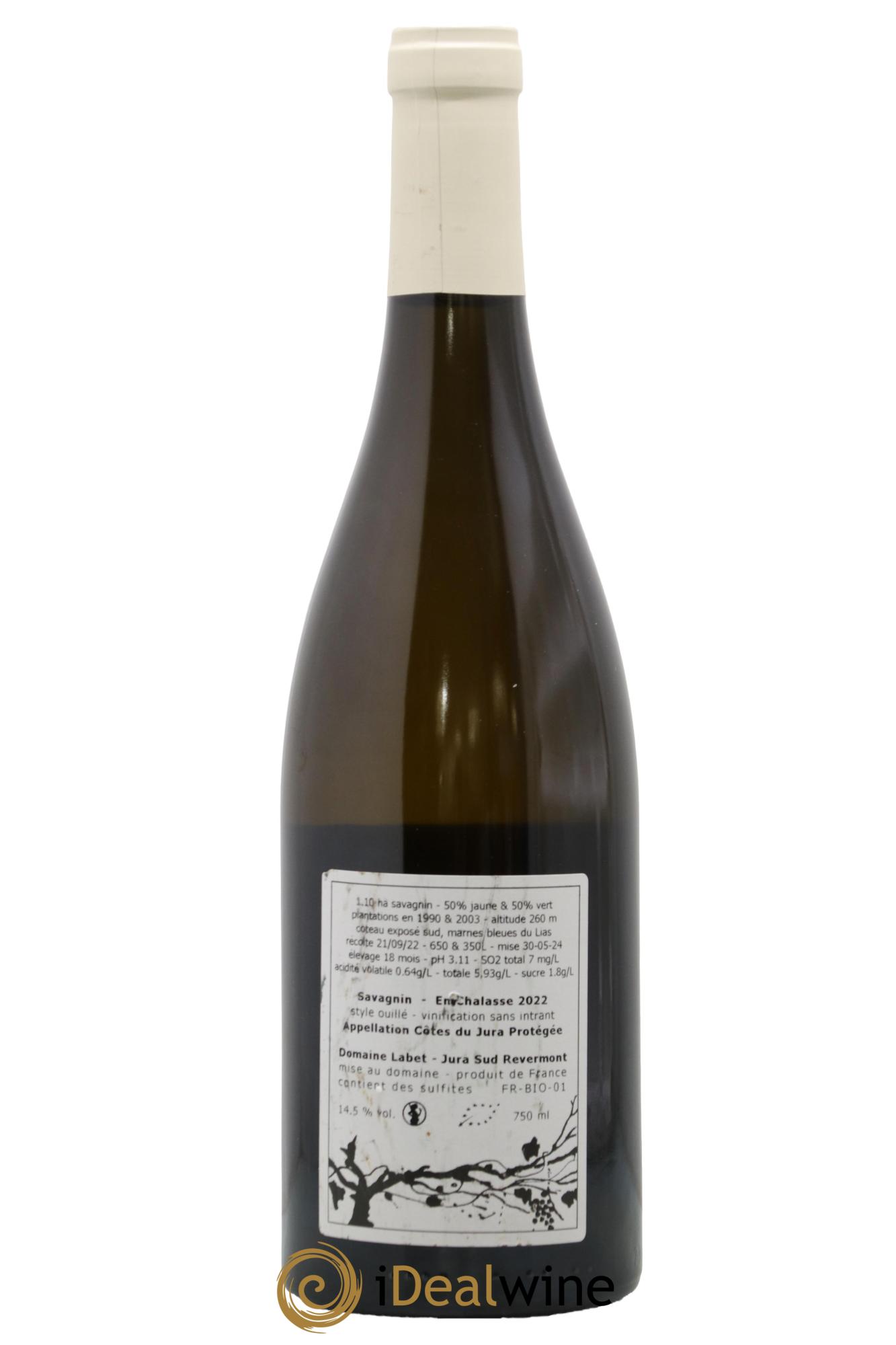 Côtes du Jura Fleur de Savagnin En Chalasse Romain - Julien  - Charline Labet 2022 - Posten von 1 Flasche - 1