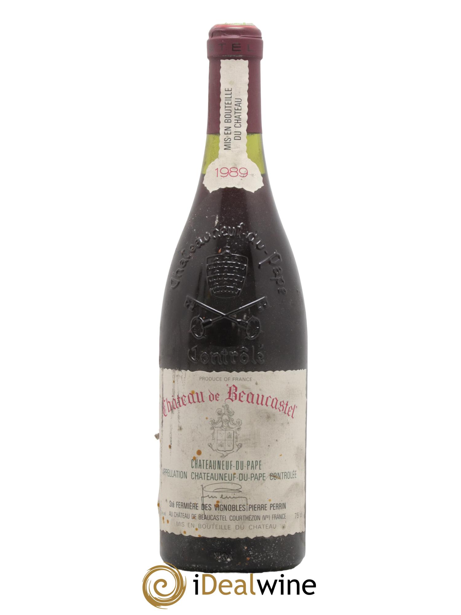 Châteauneuf-du-Pape Château de Beaucastel Famille Perrin 1989 - Lot de 1 bouteille - 0