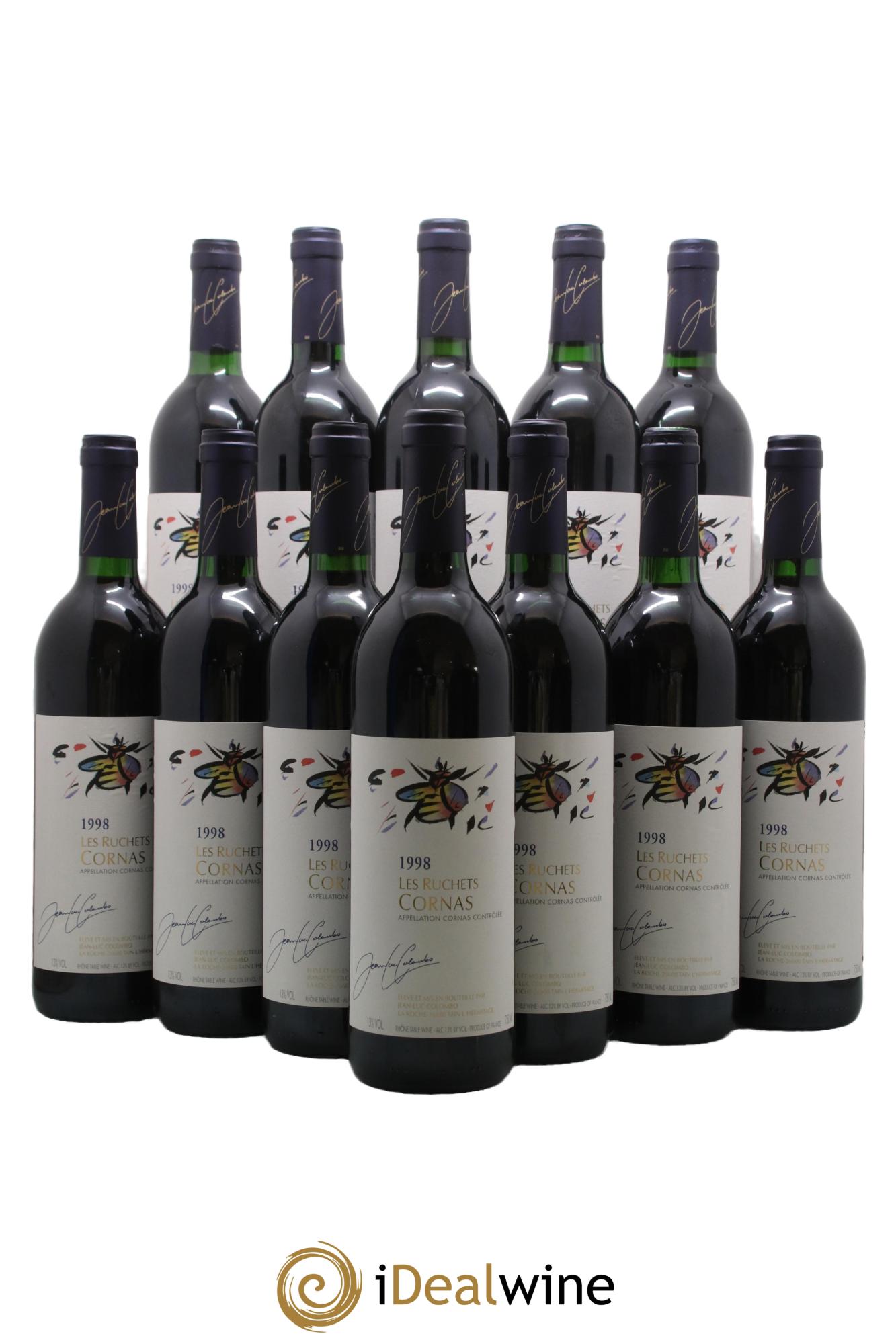 Cornas les Ruchets Jean-Luc Colombo 1998 - Lot of 12 bottles - 0