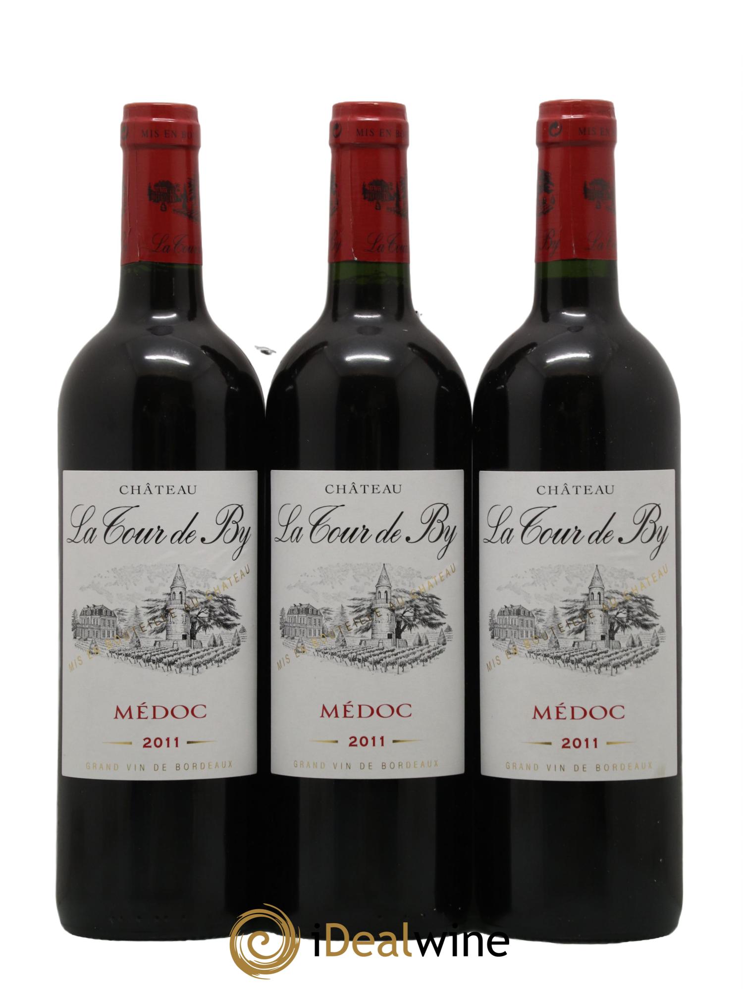 Château La Tour de By Cru Bourgeois 2011 - Lot de 3 bouteilles - 0