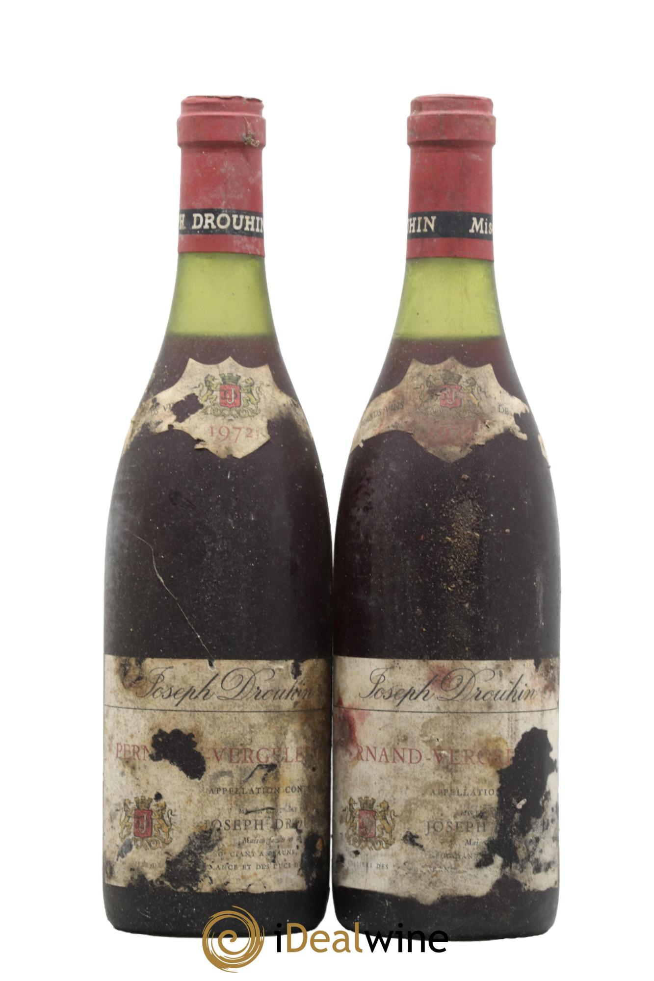 Pernand-Vergelesses Joseph Drouhin 1972 - Lot de 2 bouteilles - 0