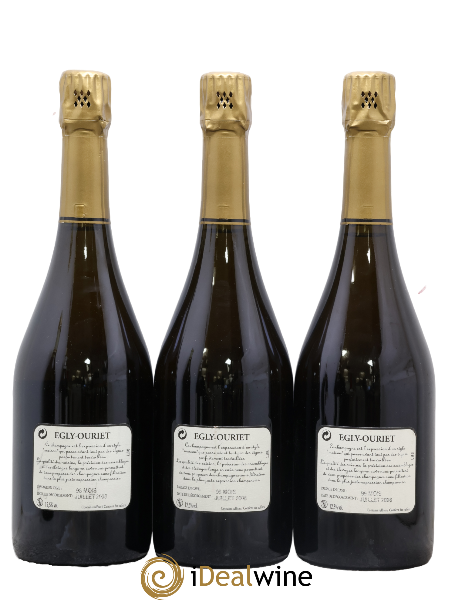Ambonnay Vieilles Vignes Brut Millésimé Egly-Ouriet 1999 - Posten von 3 Flaschen - 1