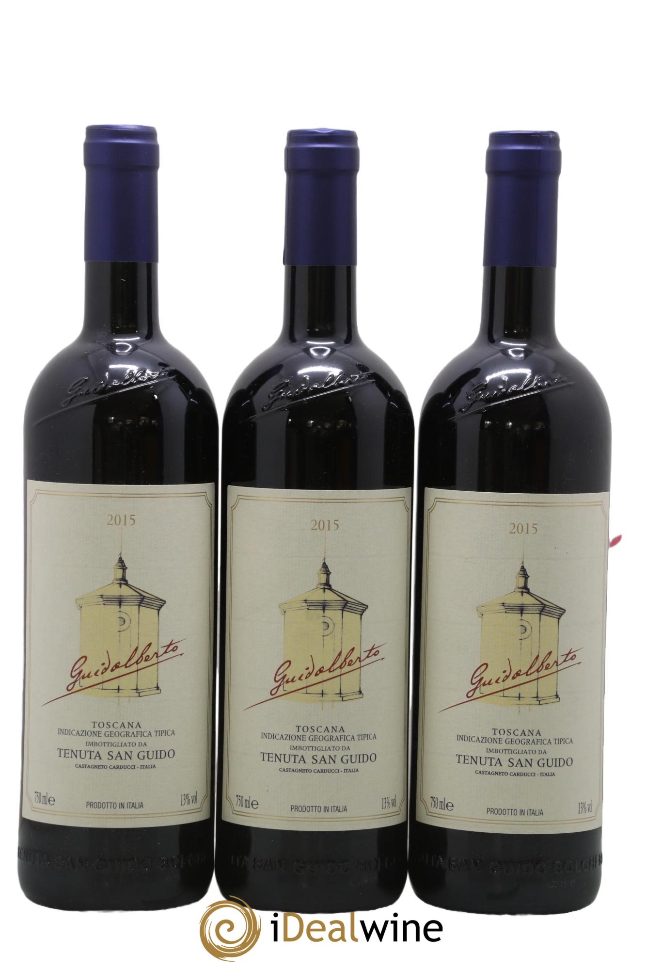 Toscana IGT Guidalberto Tenuta San Guido 2015 - Lot of 3 bottles - 0