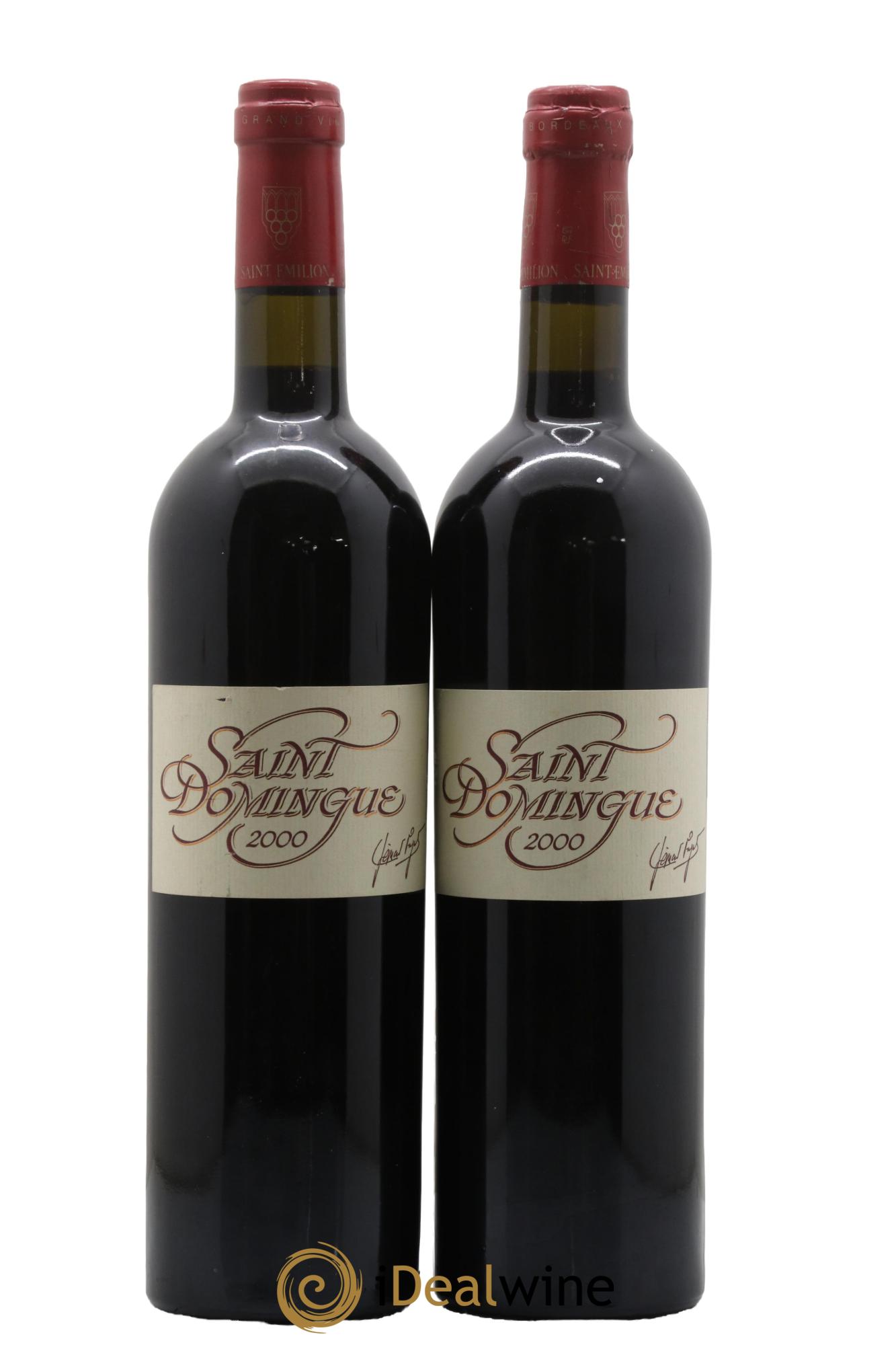 Saint-Émilion Saint Domingue 2000 - Lot de 2 bouteilles - 0