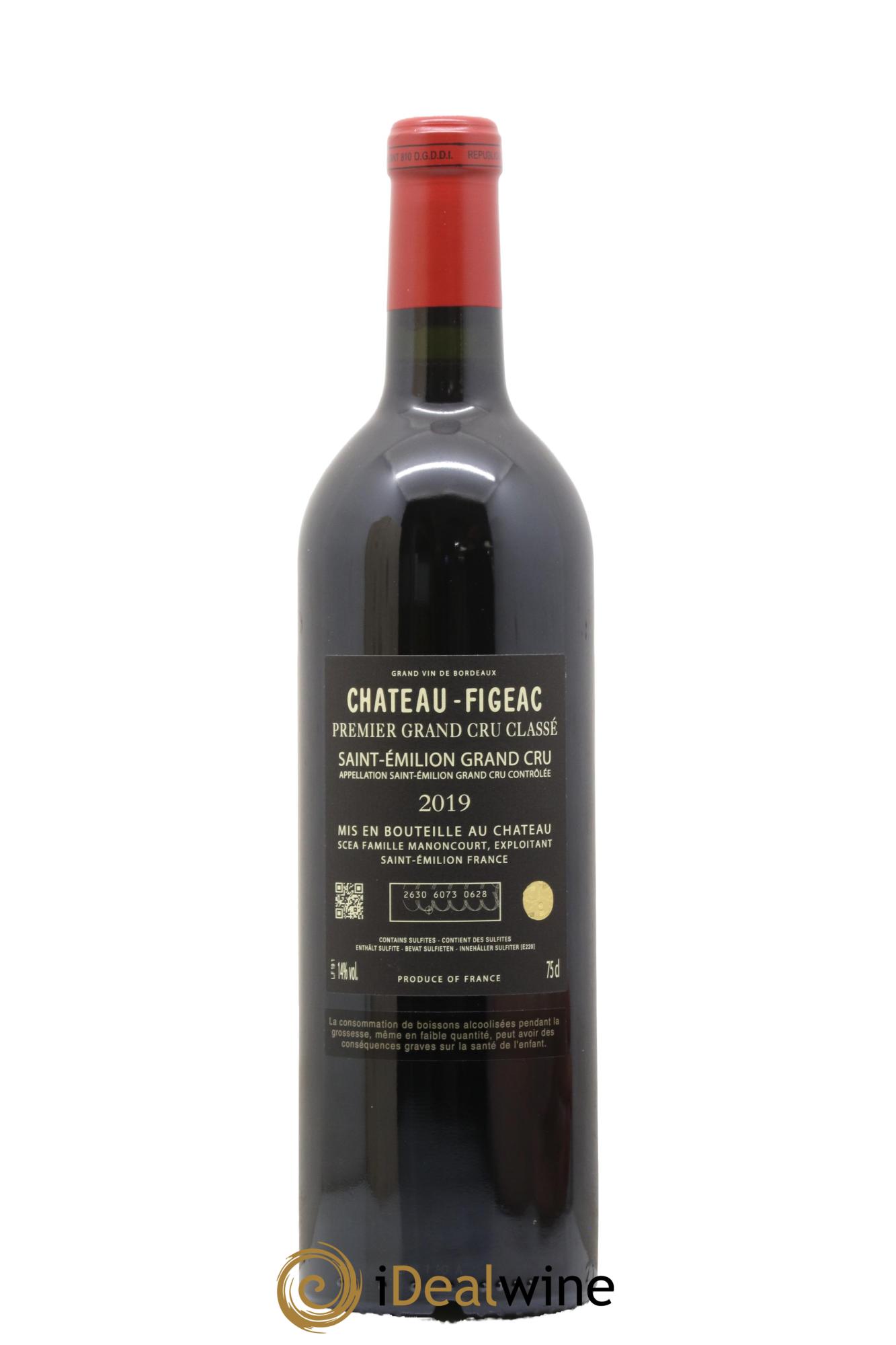 Château Figeac 1er Grand Cru Classé A 2019 - Lotto di 1 bottiglia - 2