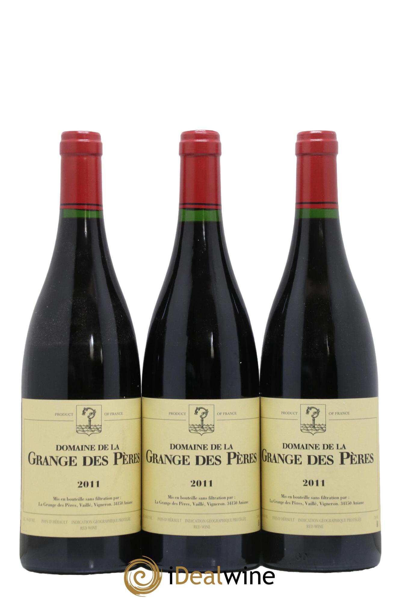 Pays d'Hérault Grange des Pères Laurent Vaillé 2011 - Lot de 3 bouteilles - 0