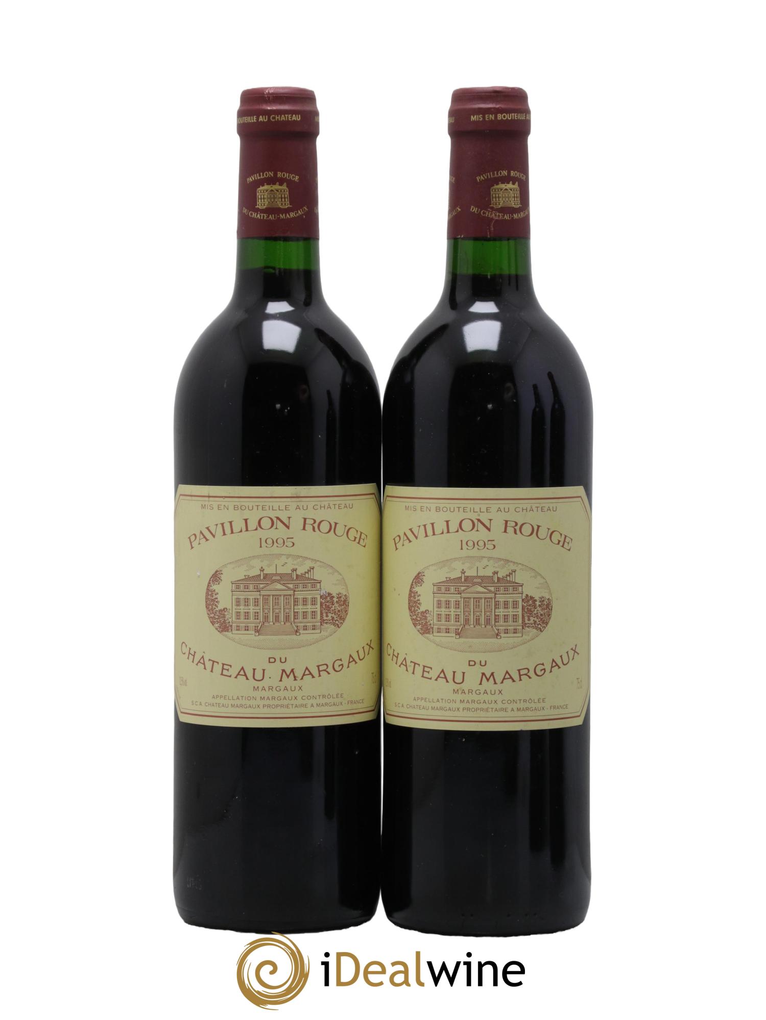 Pavillon Rouge du Château Margaux Second Vin 1995 - Posten von 2 Flaschen - 0