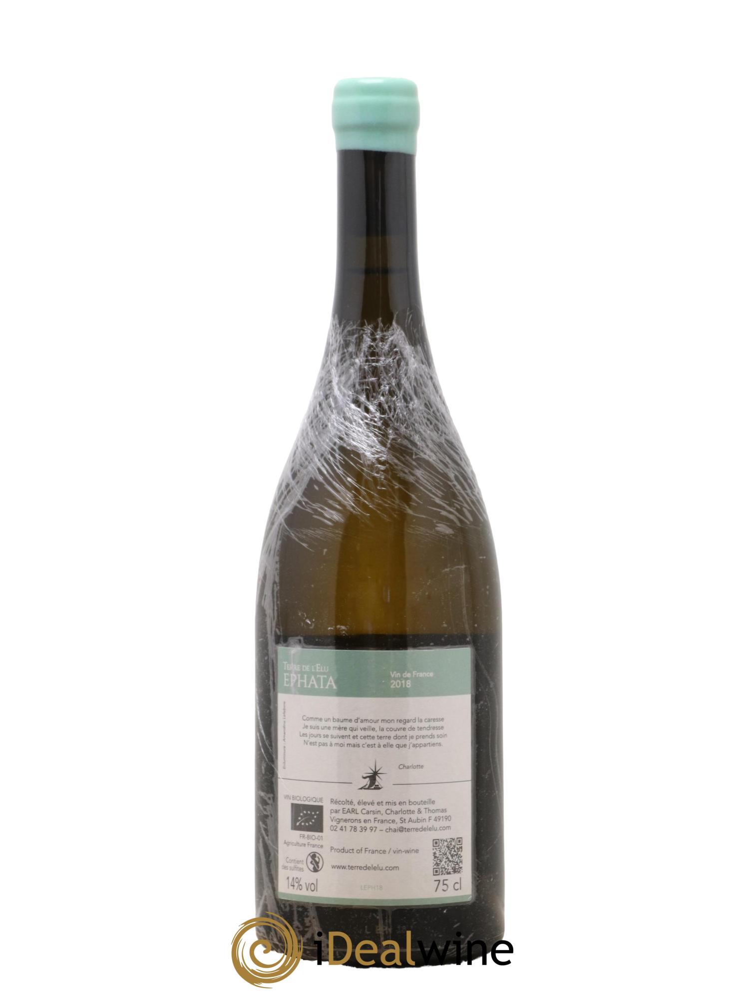 Vin de France Ephata Terre de l'Elu (Clos de L'Elu) 2018 - Lot de 1 bouteille - 1