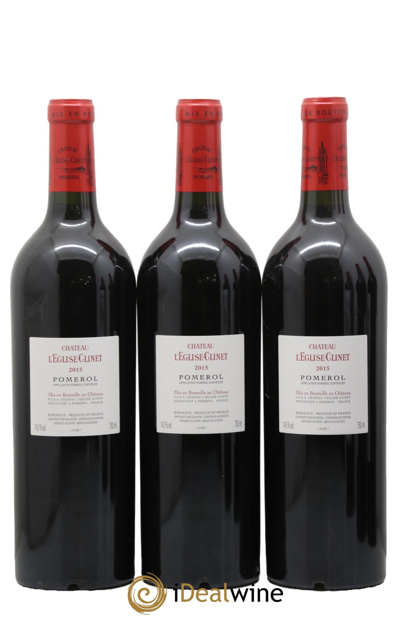 Château l' Église Clinet 2015 - Posten von 6 Flaschen - 2