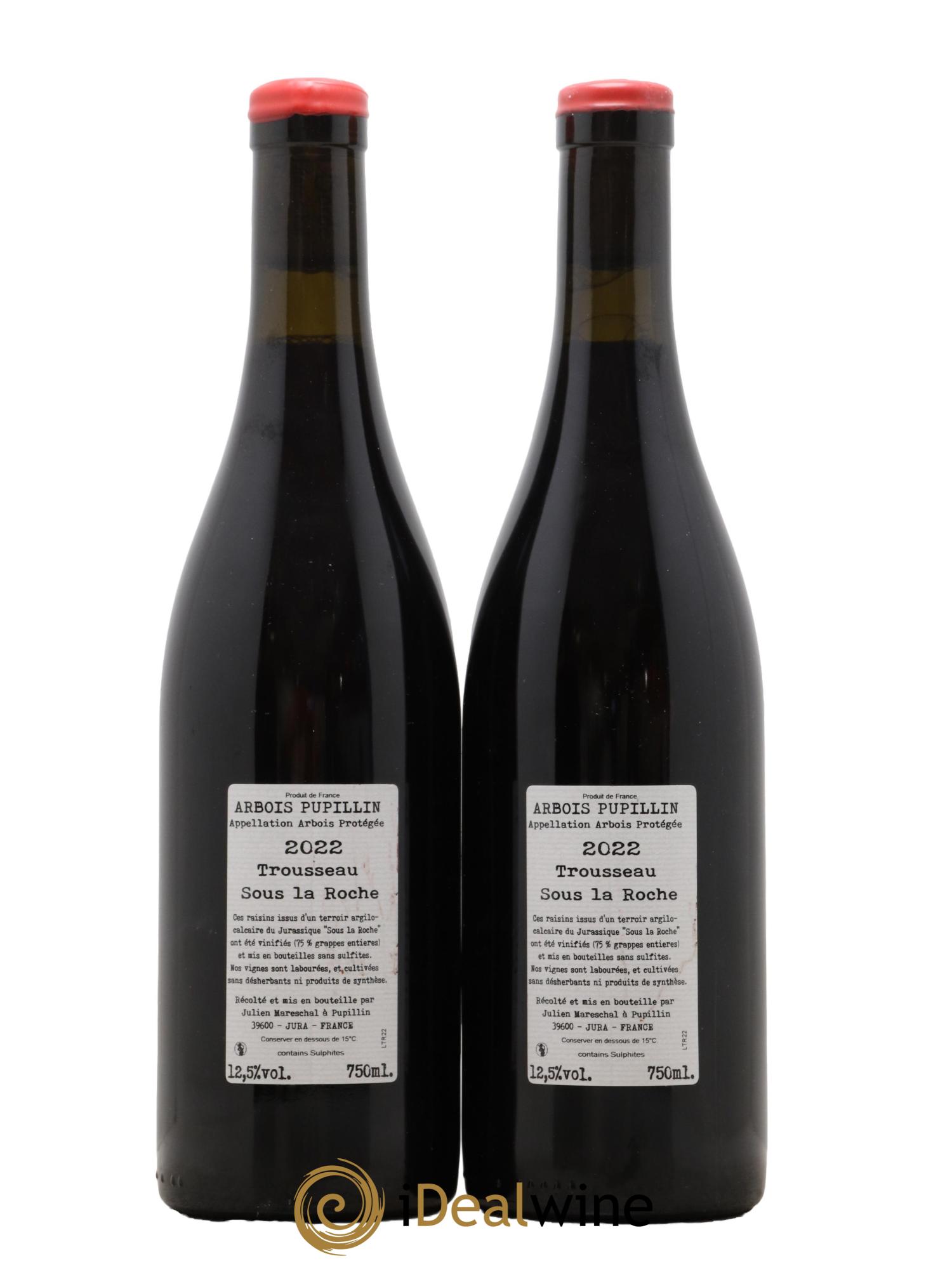 Arbois-Pupillin Trousseau Sous la Roche Domaine de la Borde 2022 - Lot de 2 bouteilles - 1